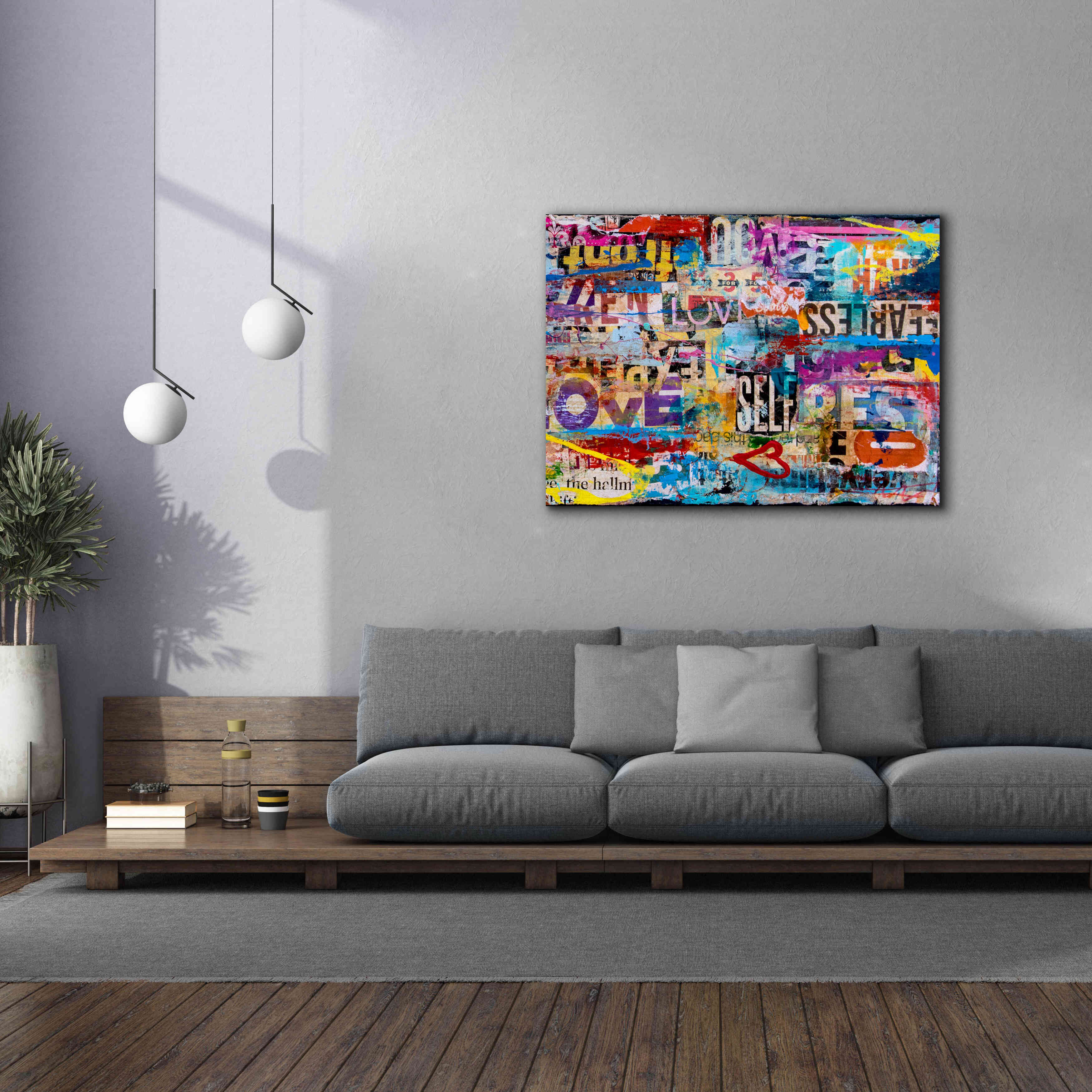'Metromix Luv II' by Erin Ashley, Giclee Canvas Wall Art,54 x 40