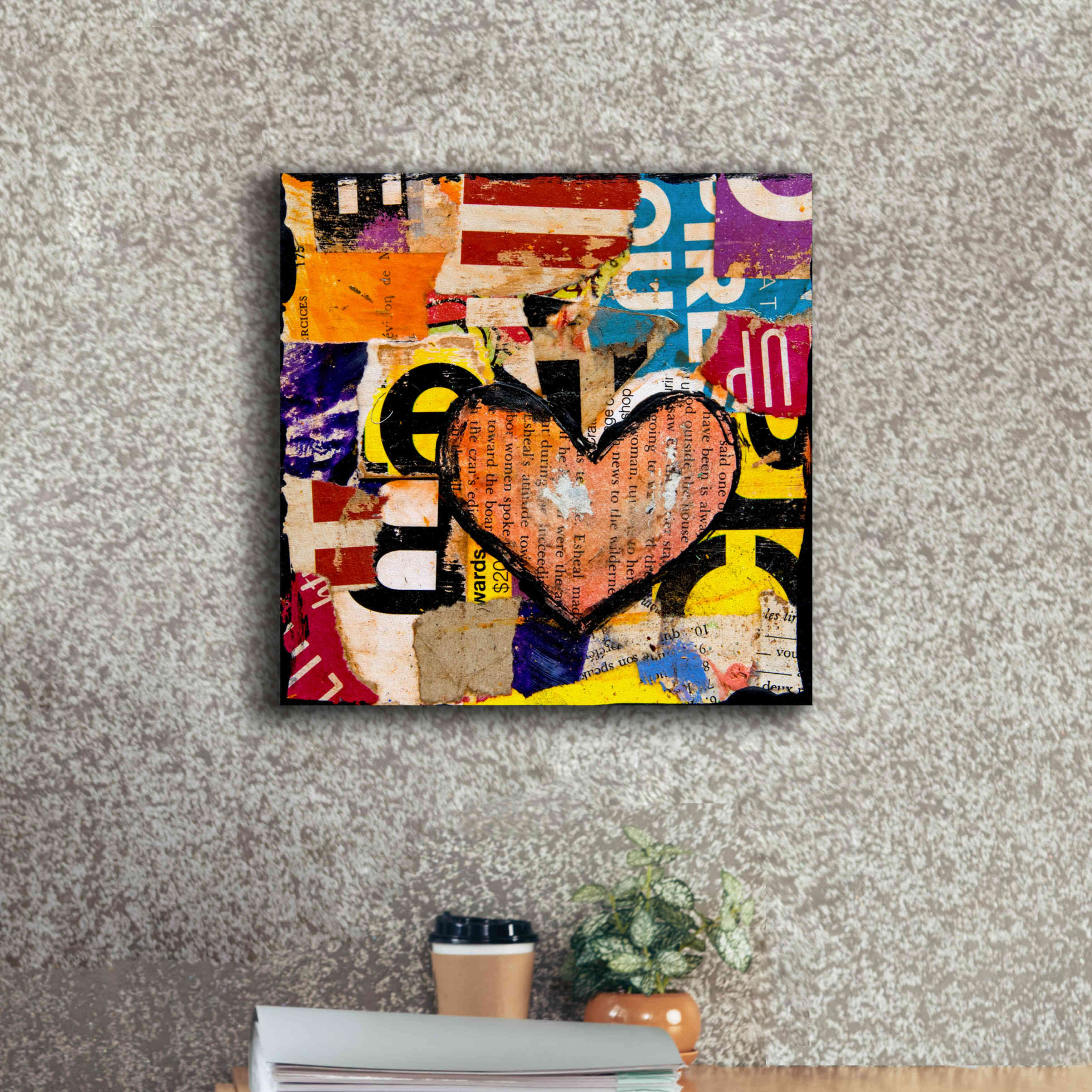 'Mixed Luv' by Erin Ashley, Giclee Canvas Wall Art,18 x 18