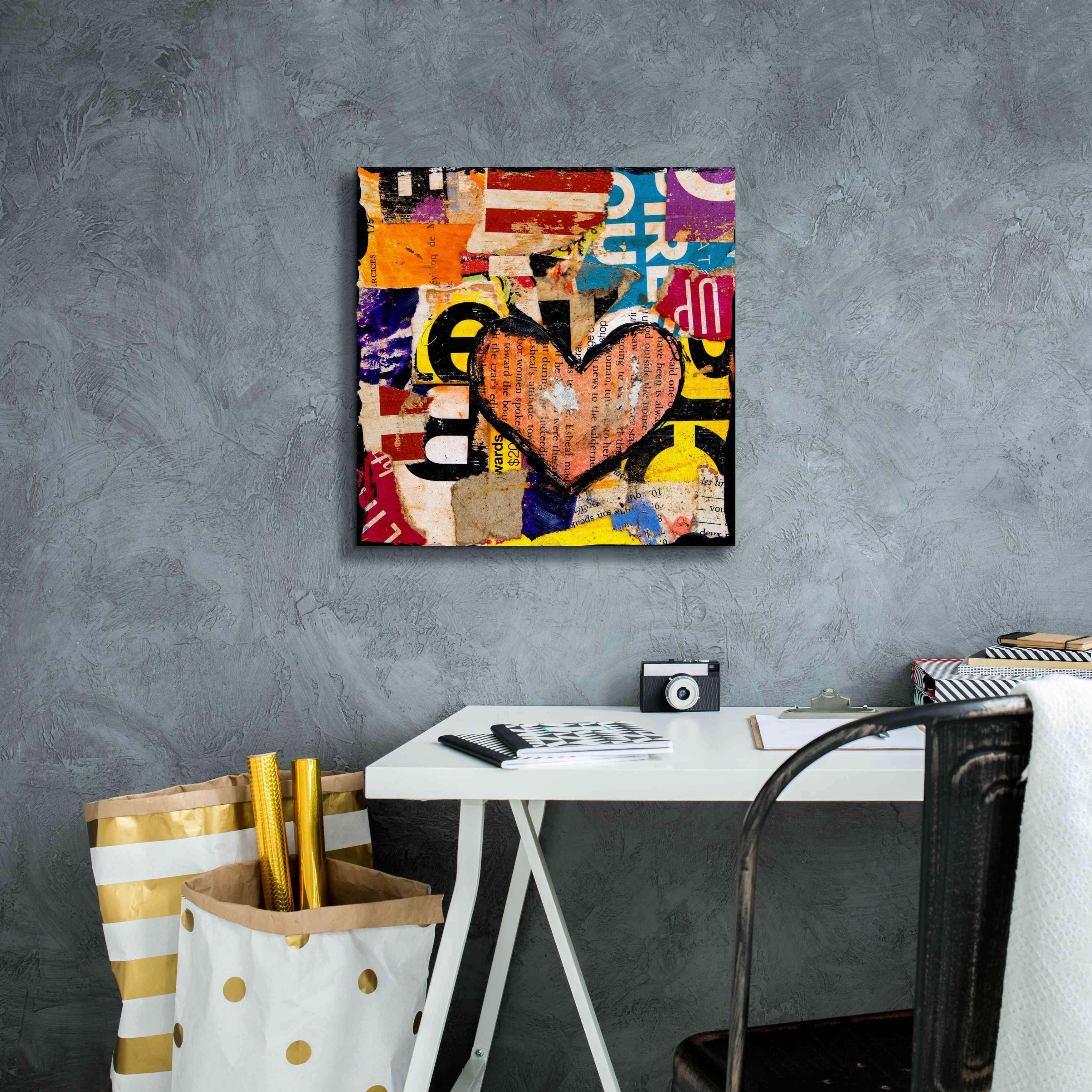 'Mixed Luv' by Erin Ashley, Giclee Canvas Wall Art,18 x 18