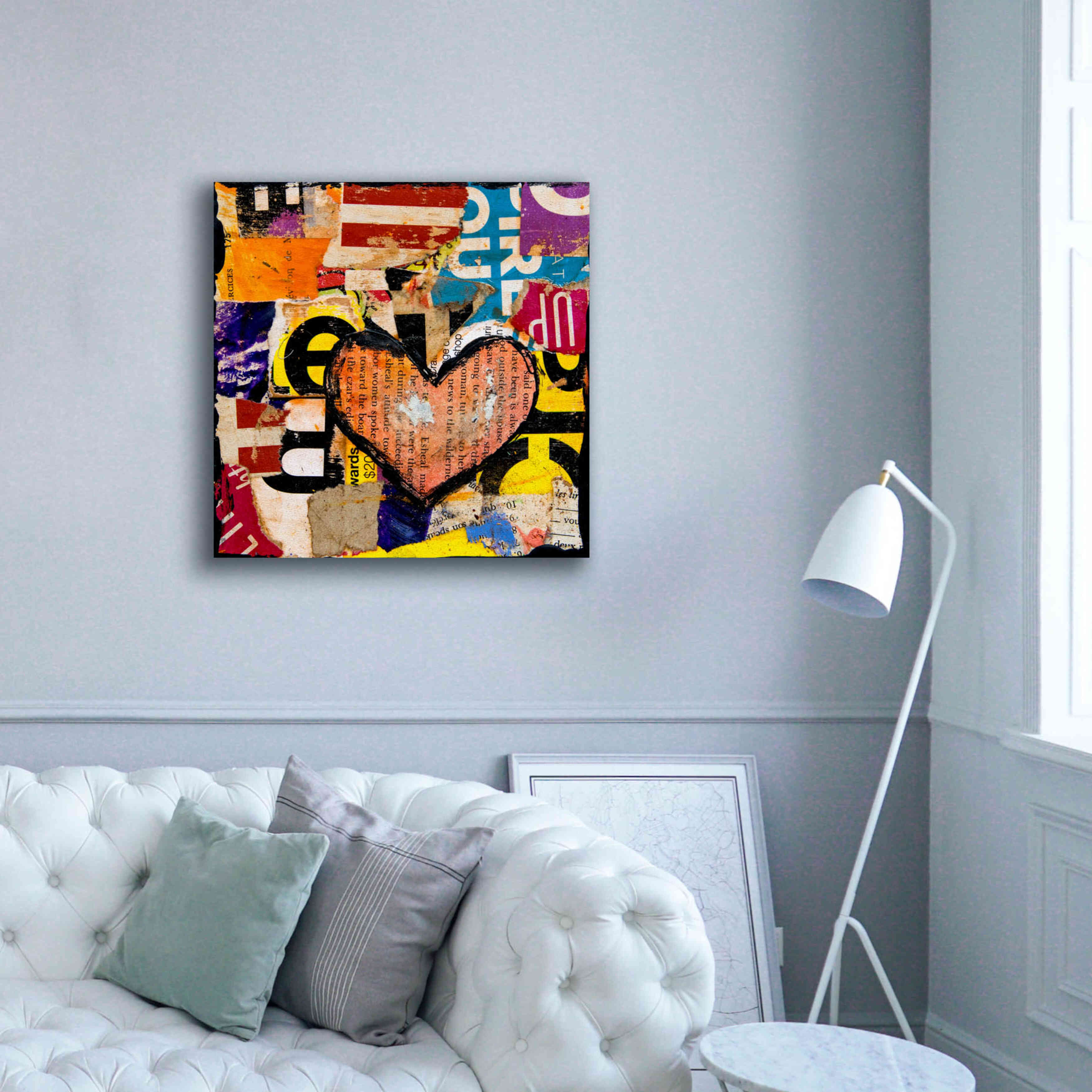 'Mixed Luv' by Erin Ashley, Giclee Canvas Wall Art,37 x 37