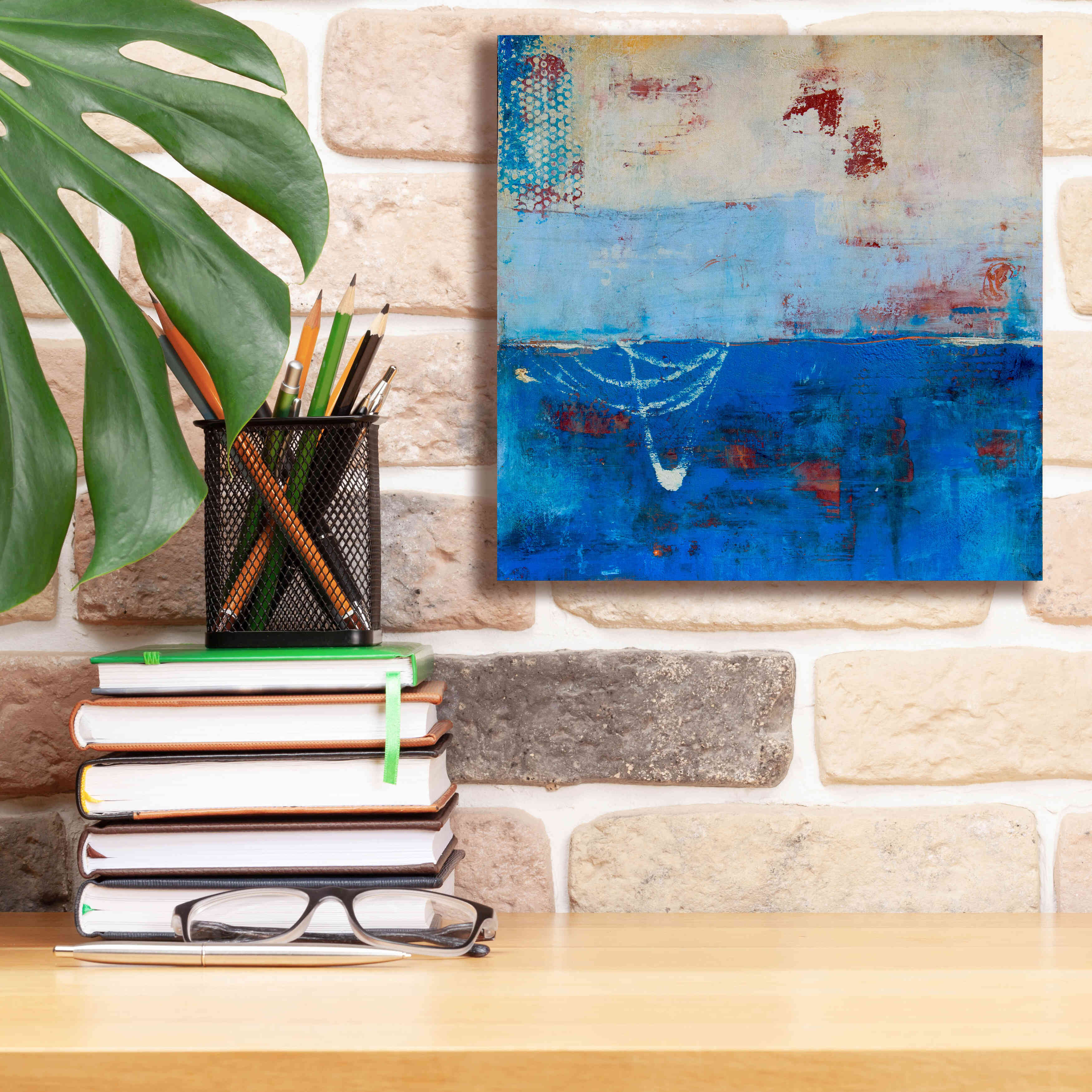 'Wind Surfing' by Erin Ashley, Giclee Canvas Wall Art,12 x 12