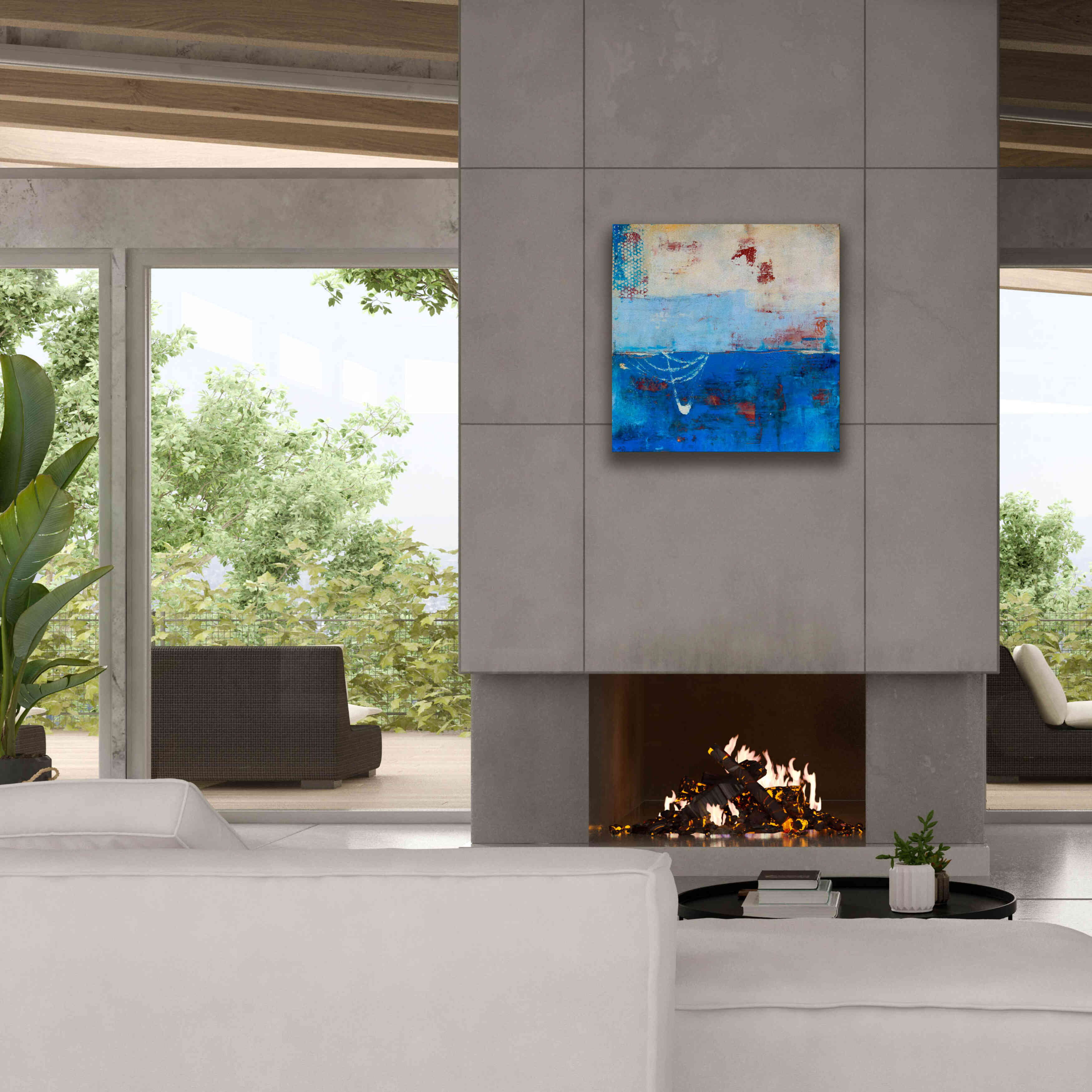 'Wind Surfing' by Erin Ashley, Giclee Canvas Wall Art,26 x 26