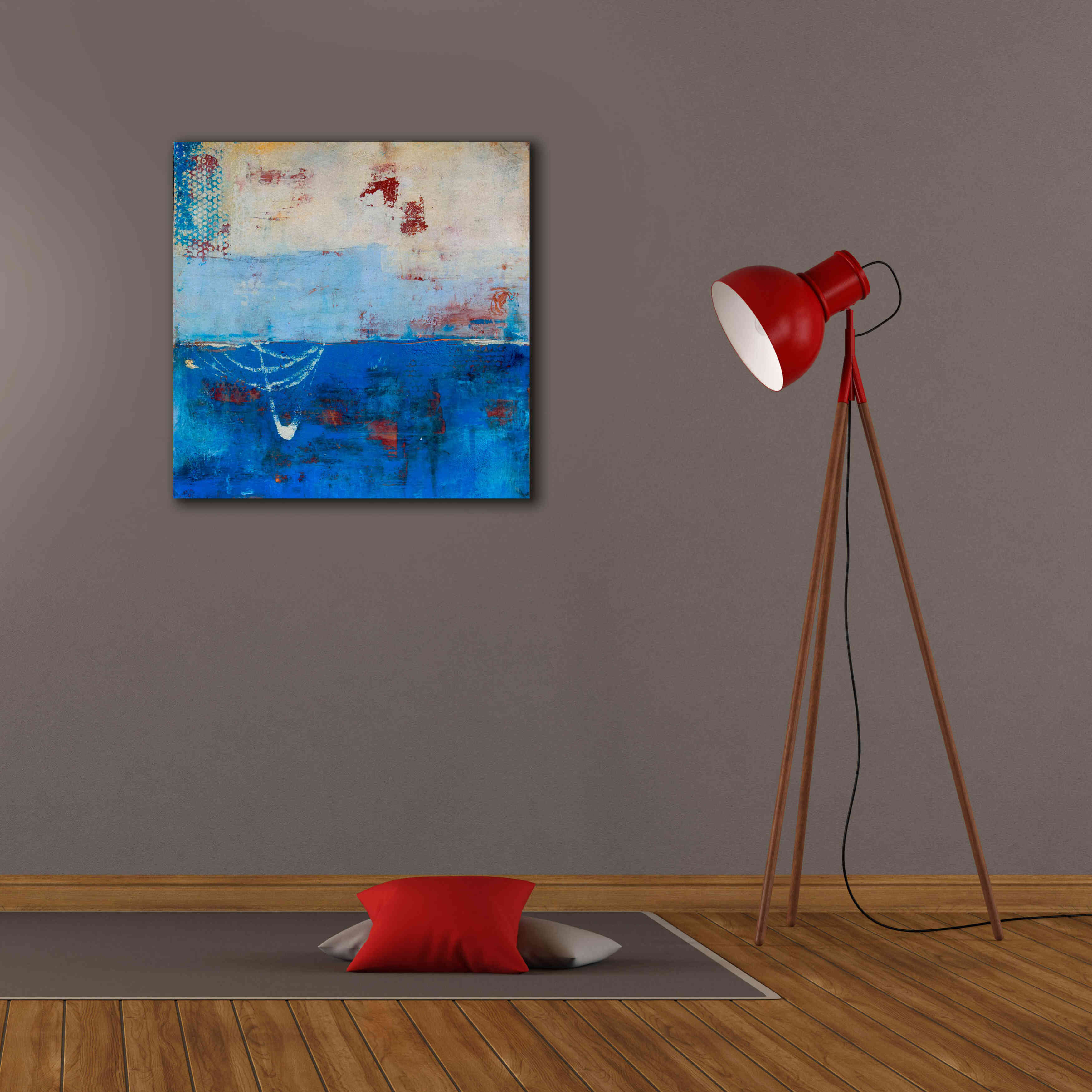 'Wind Surfing' by Erin Ashley, Giclee Canvas Wall Art,26 x 26