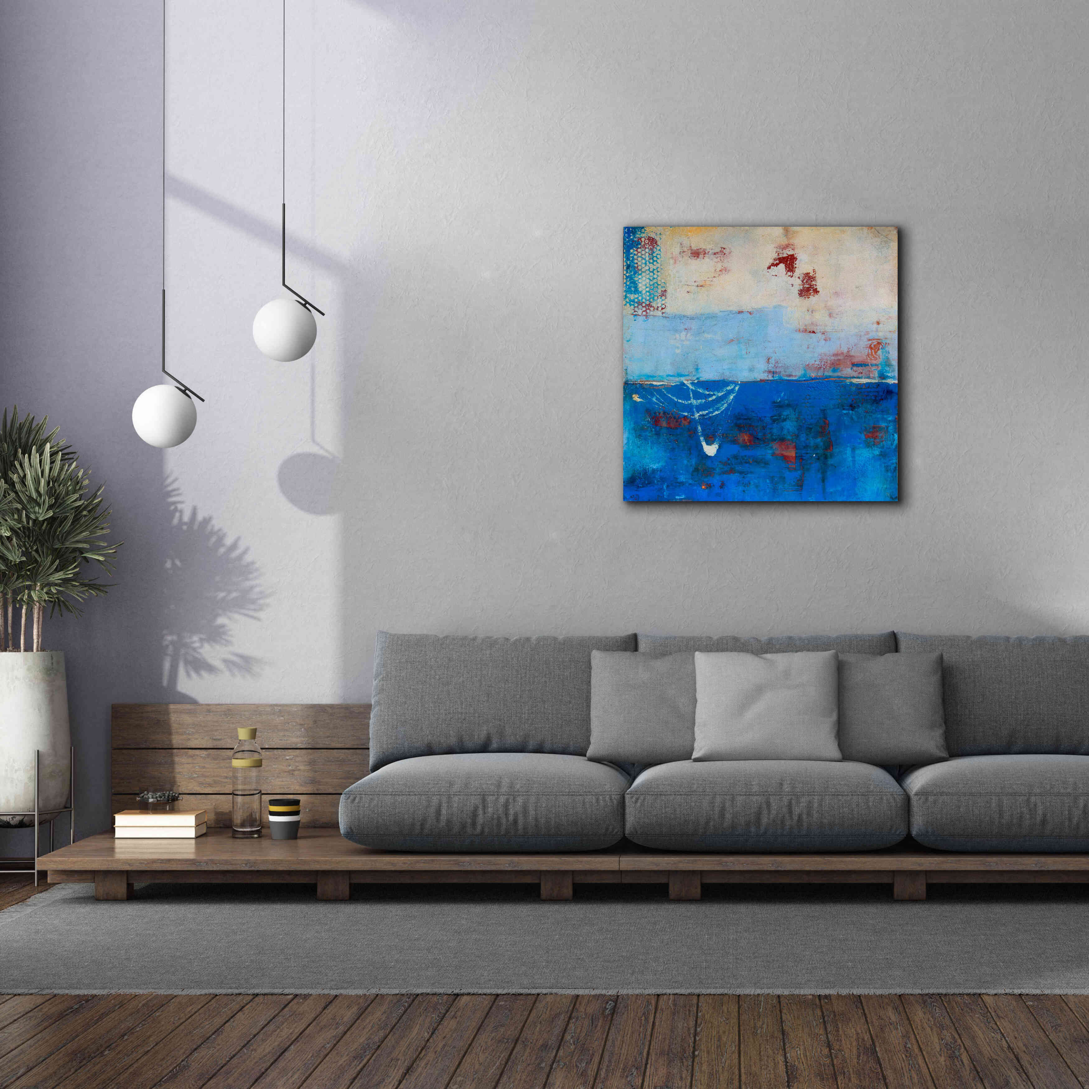 'Wind Surfing' by Erin Ashley, Giclee Canvas Wall Art,37 x 37