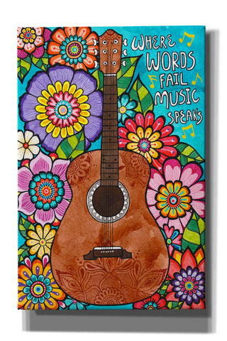 Image of 'Music Speaks' by Hello Angel, Giclee Canvas Wall Art