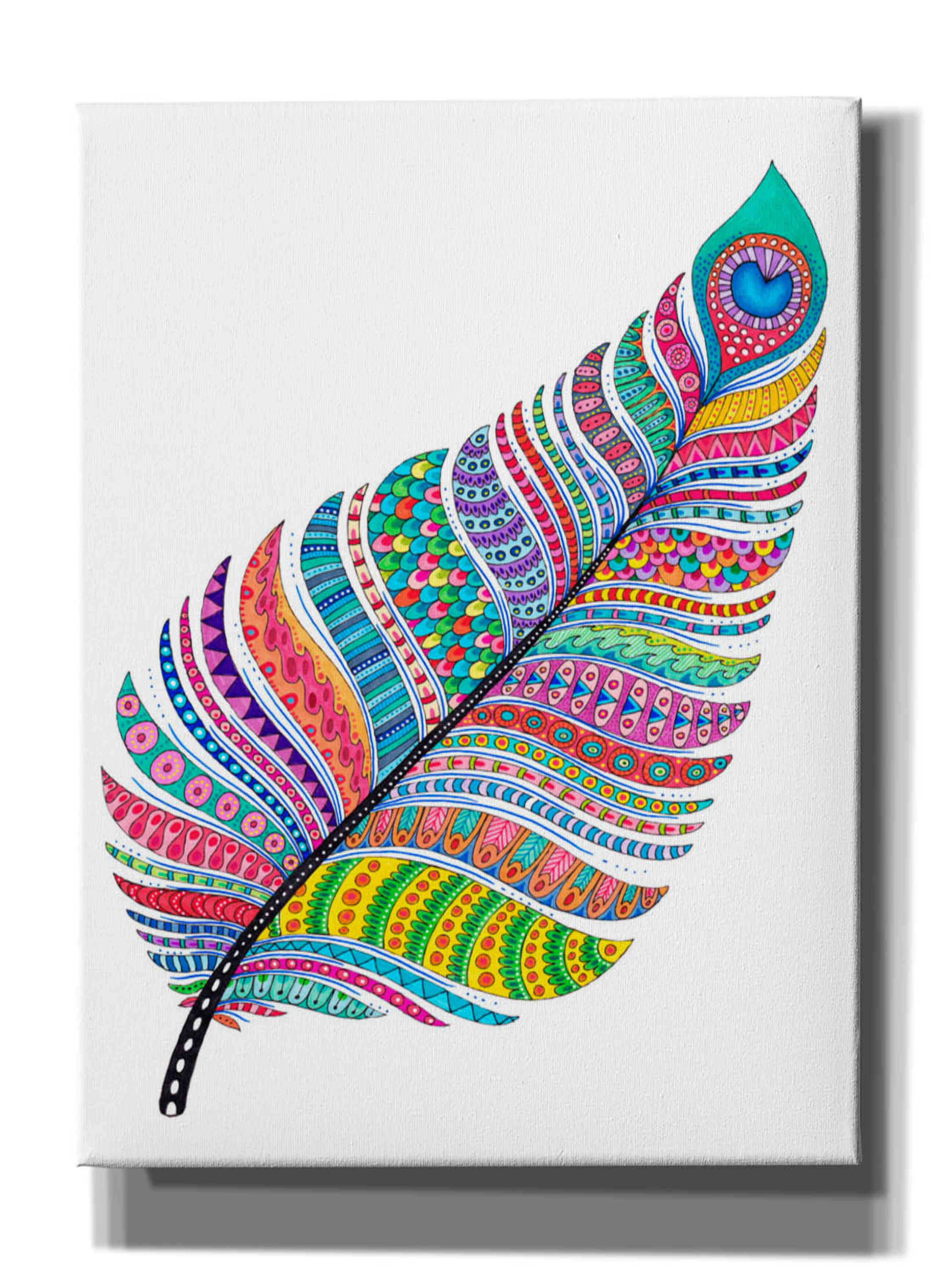 'Single Feather' by Hello Angel, Giclee Canvas Wall Art
