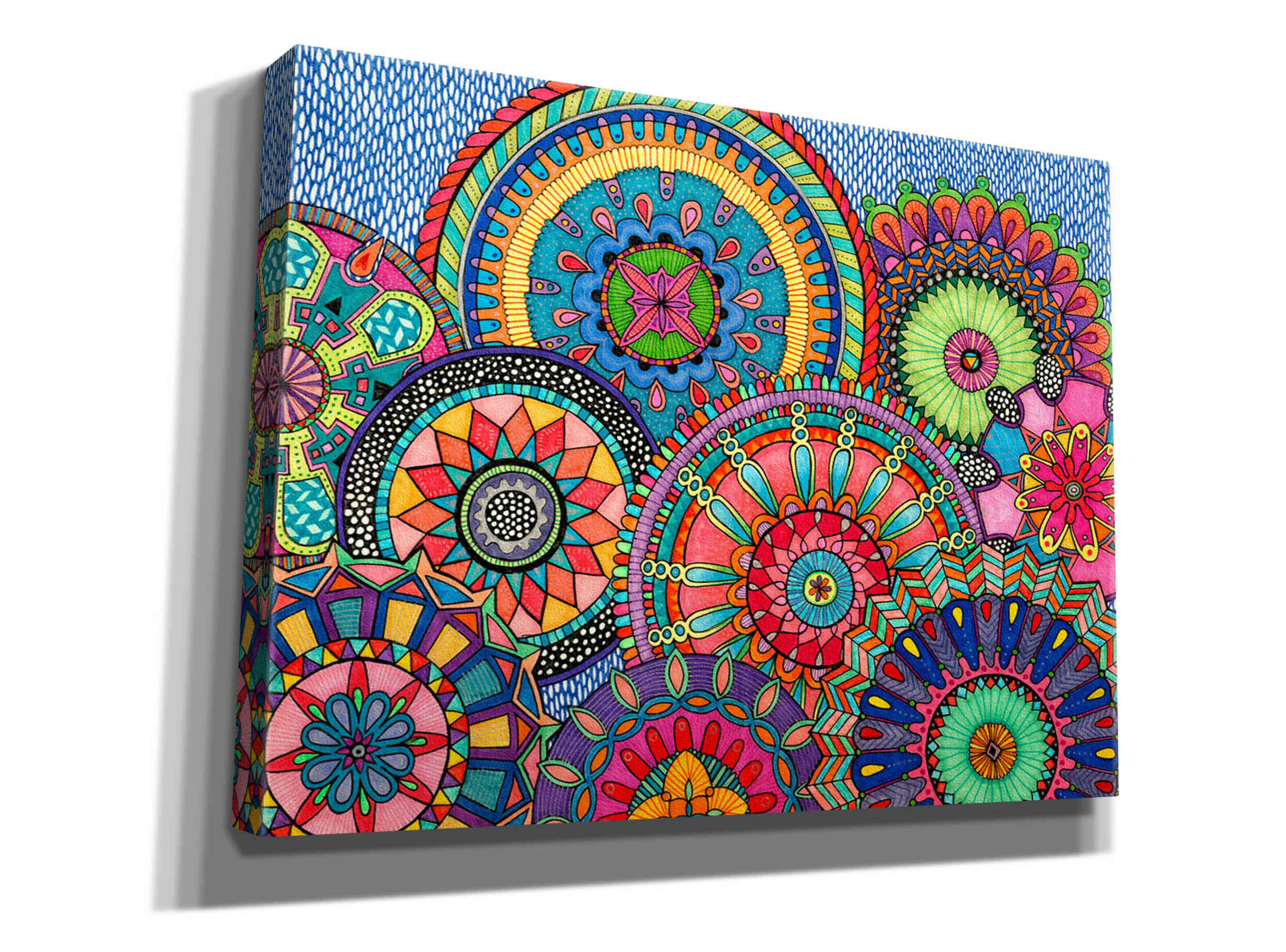 'Mandala Parade' by Hello Angel, Giclee Canvas Wall Art