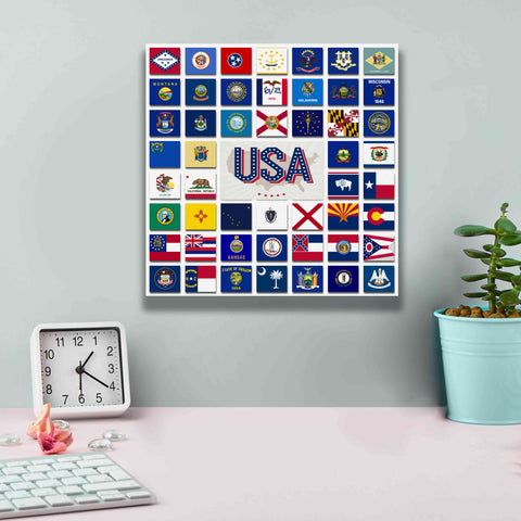 Image of 'USA' by Irena Orlov, Giclee Canvas Wall Art,12 x 12
