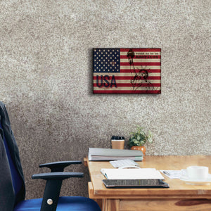 '2 Proud to be an American' by Irena Orlov, Giclee Canvas Wall Art,18 x 12