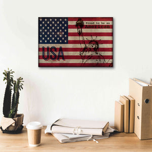 '2 Proud to be an American' by Irena Orlov, Giclee Canvas Wall Art,18 x 12