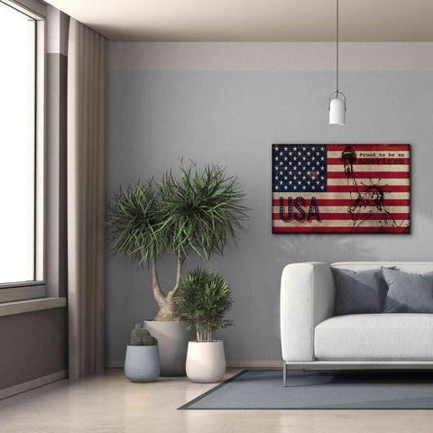 '2 Proud to be an American' by Irena Orlov, Giclee Canvas Wall Art,40 x 26