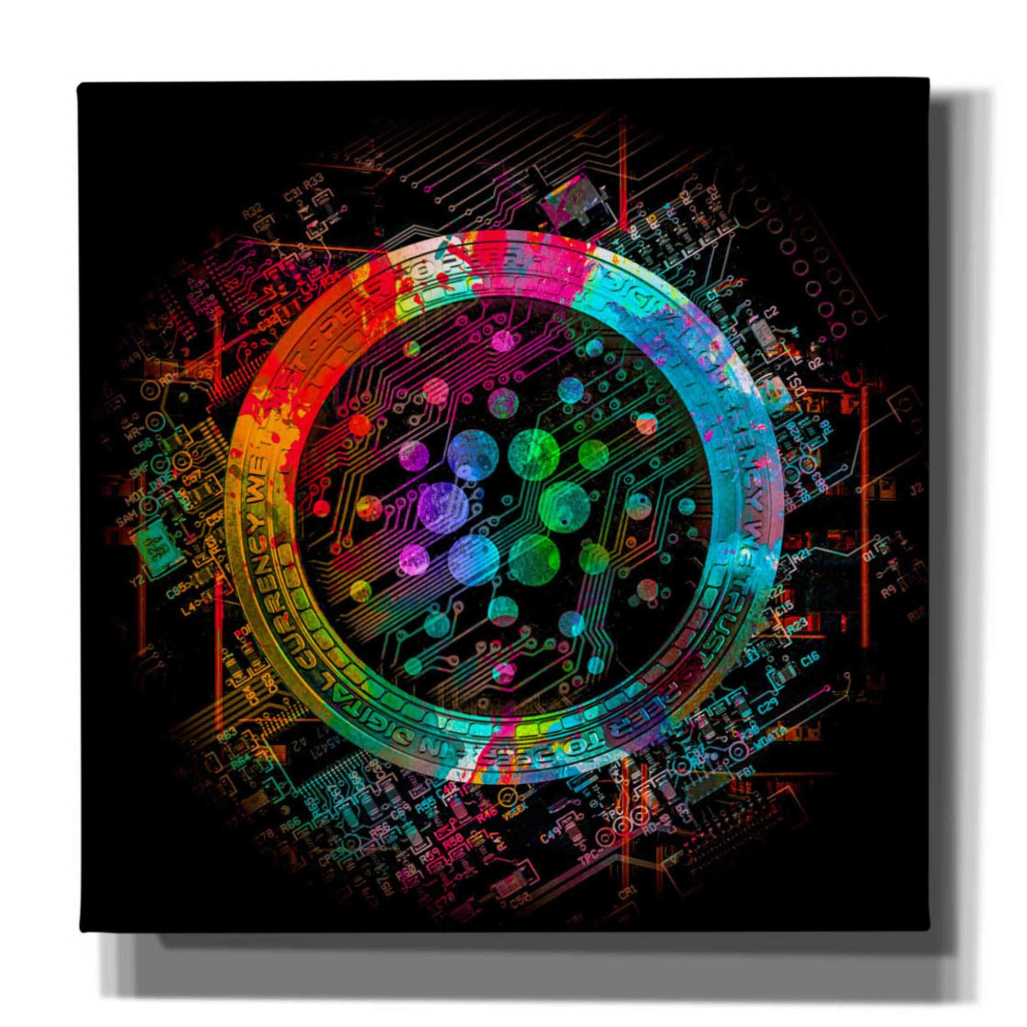 'Cardano Crypto Coin' Canvas Wall Art
