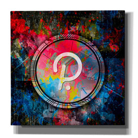 'DOT Polkadot Crypto Coin,' Canvas Wall Art