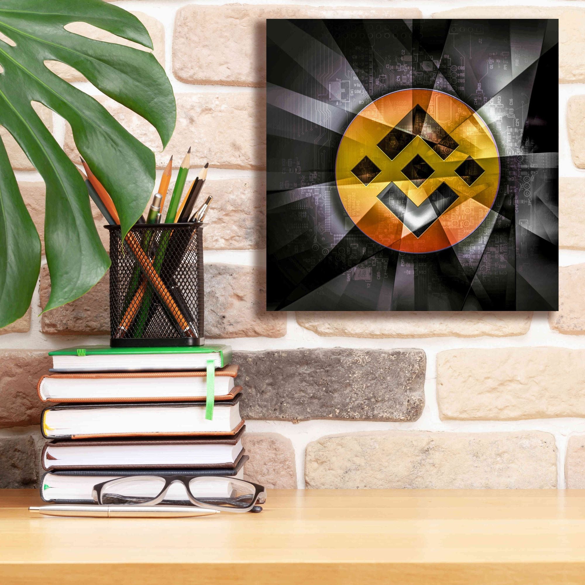 'BNB Binance Coin,' Canvas Wall Art,12x12