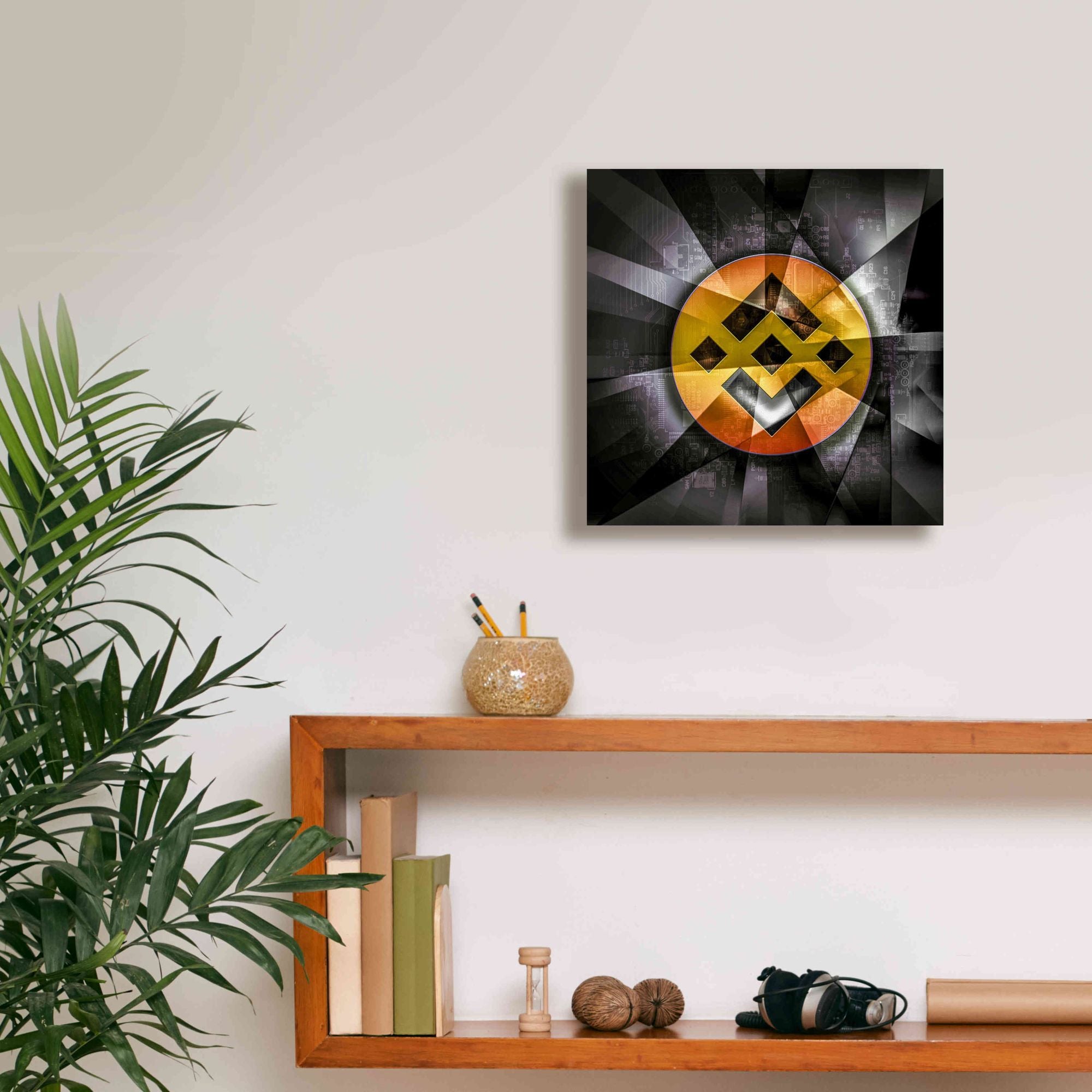 'BNB Binance Coin,' Canvas Wall Art,12x12