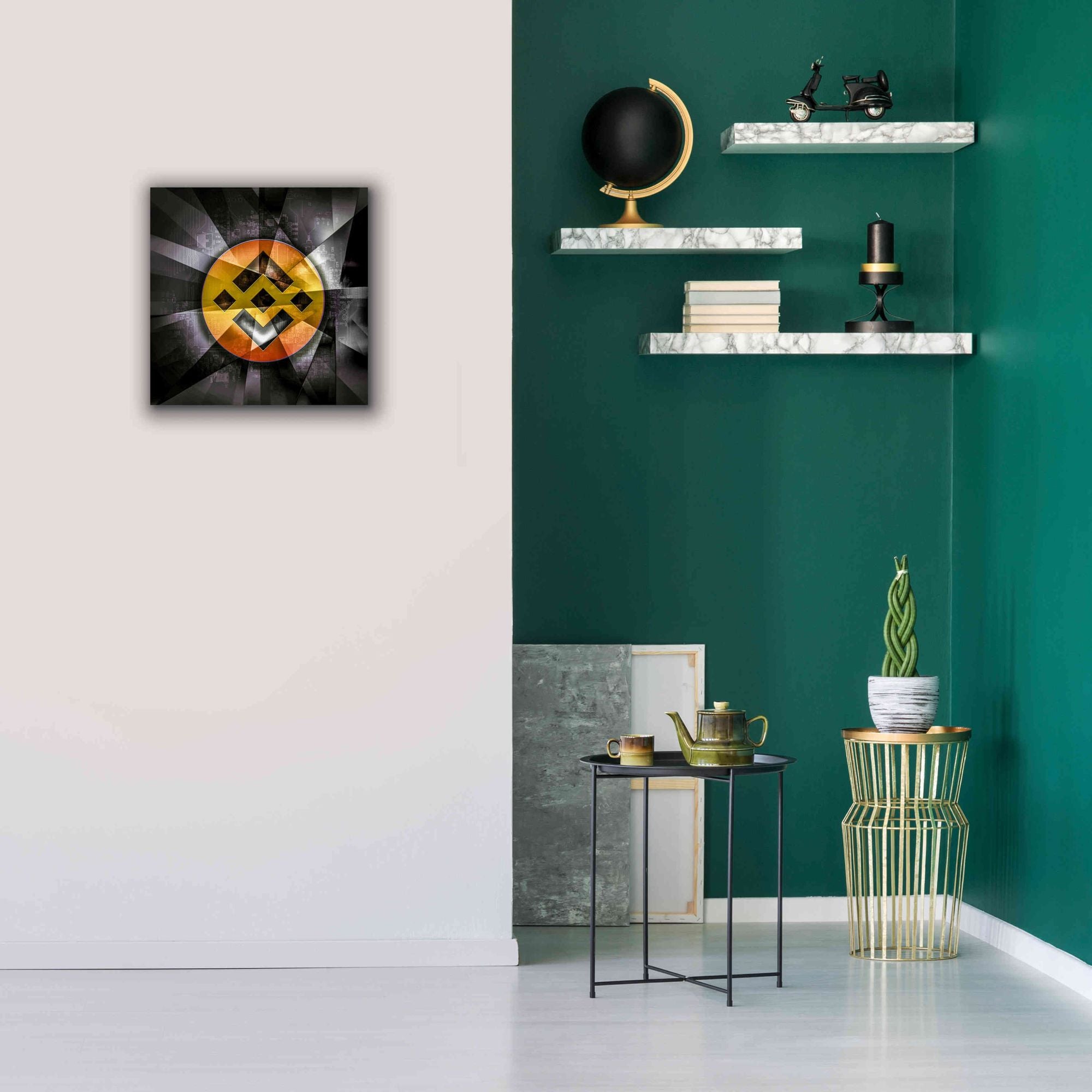 'BNB Binance Coin,' Canvas Wall Art,18x18