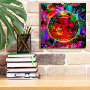 'HEX Crypto Color,' Canvas Wall Art,12x12