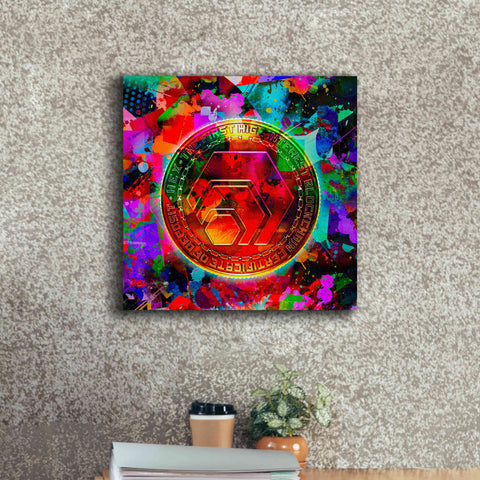 Image of 'HEX Crypto Color,' Canvas Wall Art,18x18