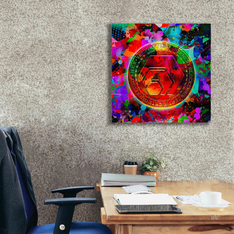 Image of 'HEX Crypto Color,' Canvas Wall Art,26x26