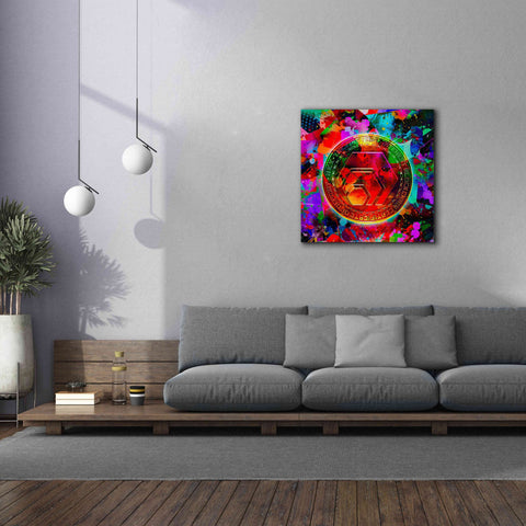 Image of 'HEX Crypto Color,' Canvas Wall Art,37x37
