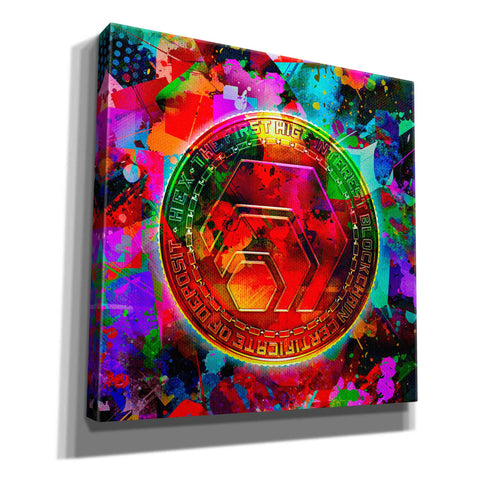 Image of 'HEX Crypto Color,' Canvas Wall Art