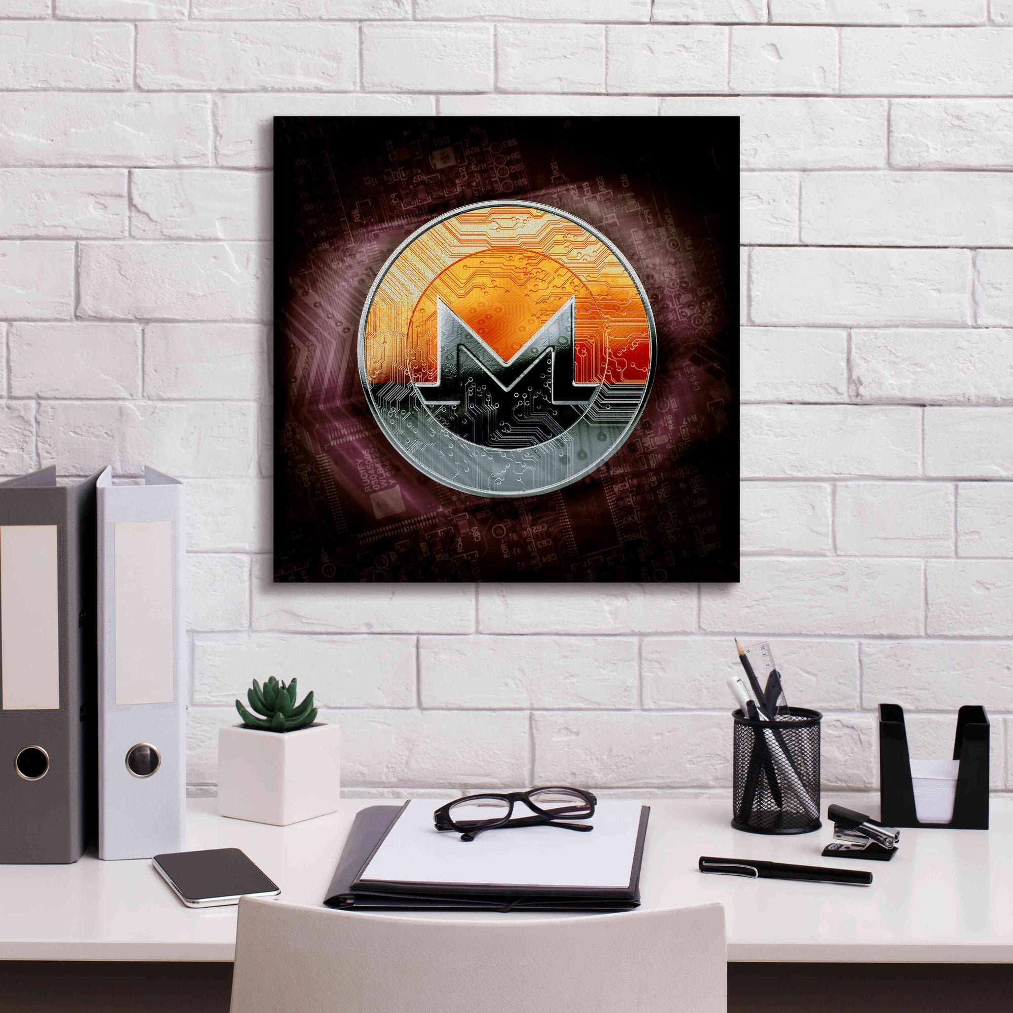 'XMR Monero Coin,' Canvas Wall Art,18x18