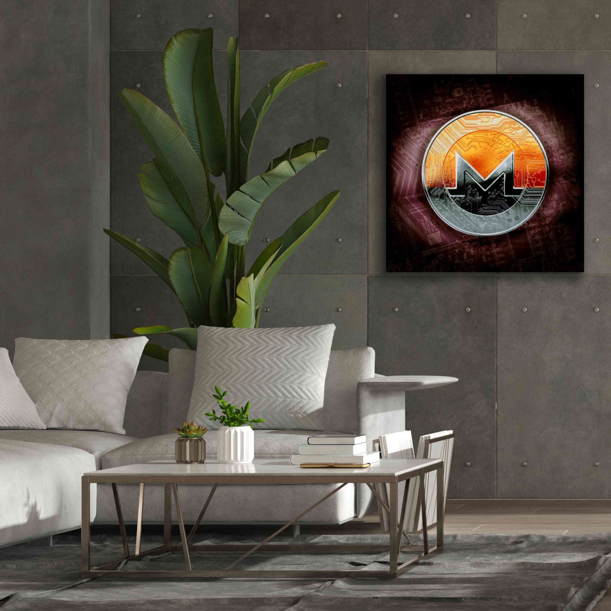 'XMR Monero Coin,' Canvas Wall Art,37x37