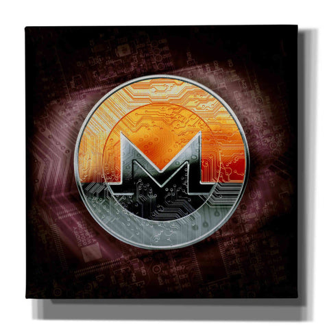Image of 'XMR Monero Coin,' Canvas Wall Art