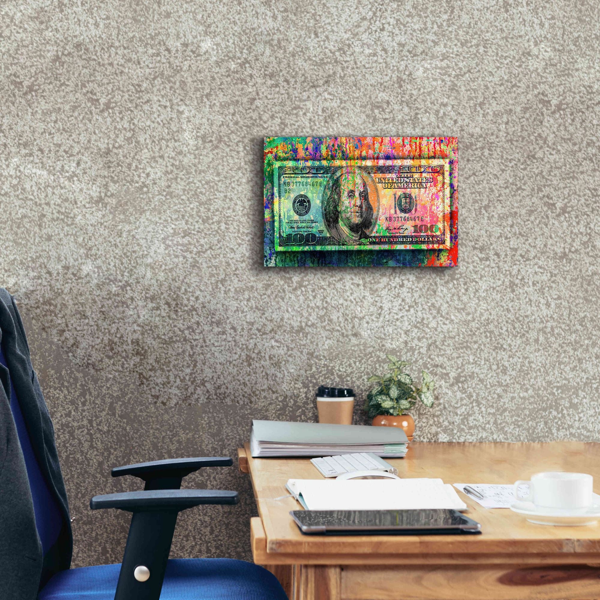 'Money Trail,' Canvas Wall Art,18x12