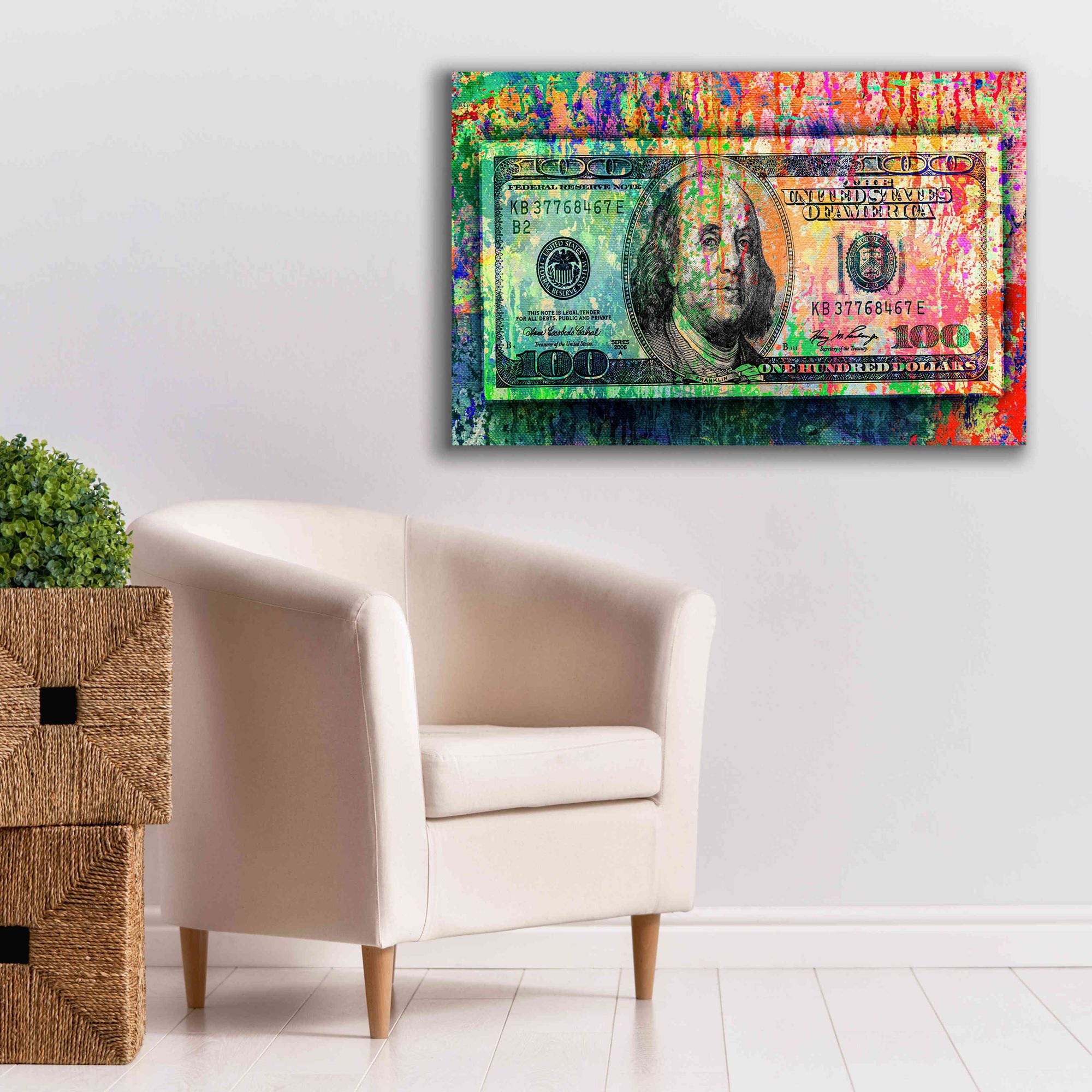 'Money Trail,' Canvas Wall Art,40x26