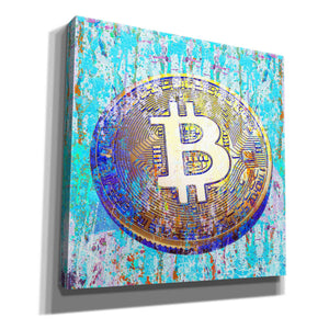 'The Inextinguishable Bitcoin,' Canvas Wall Art,12x12x1.1x0,18x18x1.1x0,26x26x1.74x0,37x37x1.74x0