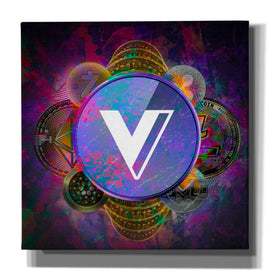 'VGX Voyager Crypto Pyramid,' Canvas Wall Art,12x12x1.1x0,18x18x1.1x0,26x26x1.74x0,37x37x1.74x0