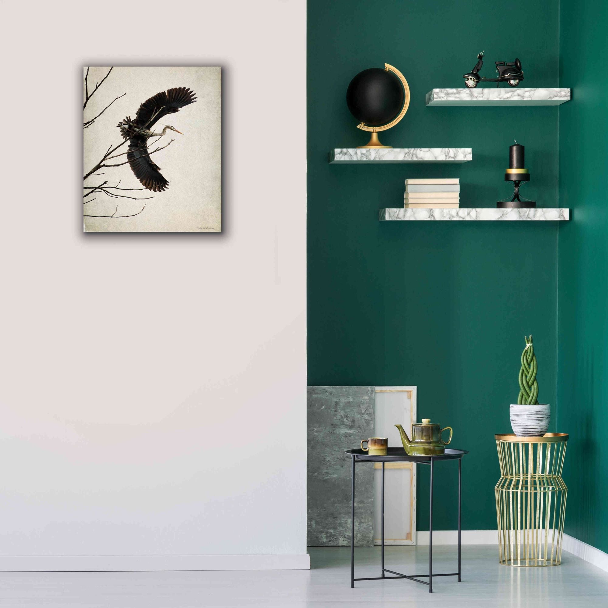 'Bitcoin to the Moon' Canvas Wall Art,20 x 24