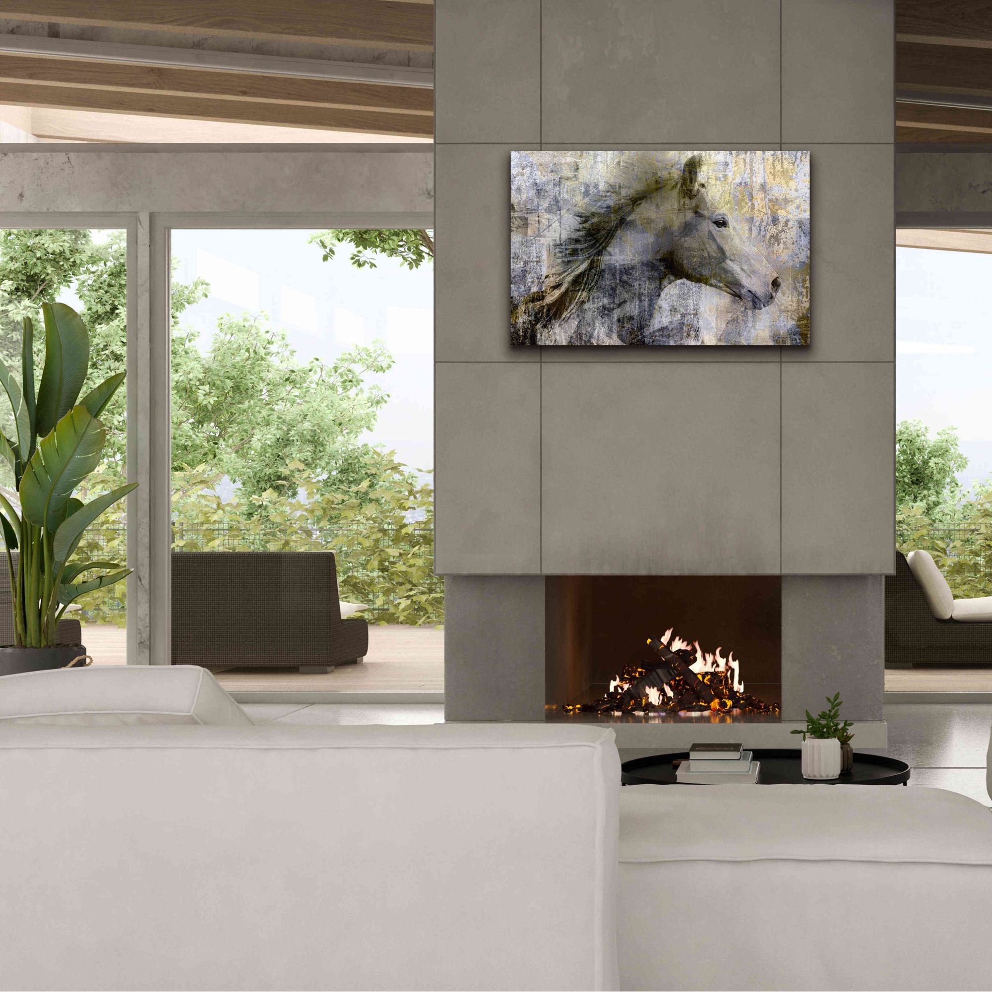 'Vintage Horse,' Canvas Wall Art,40x26