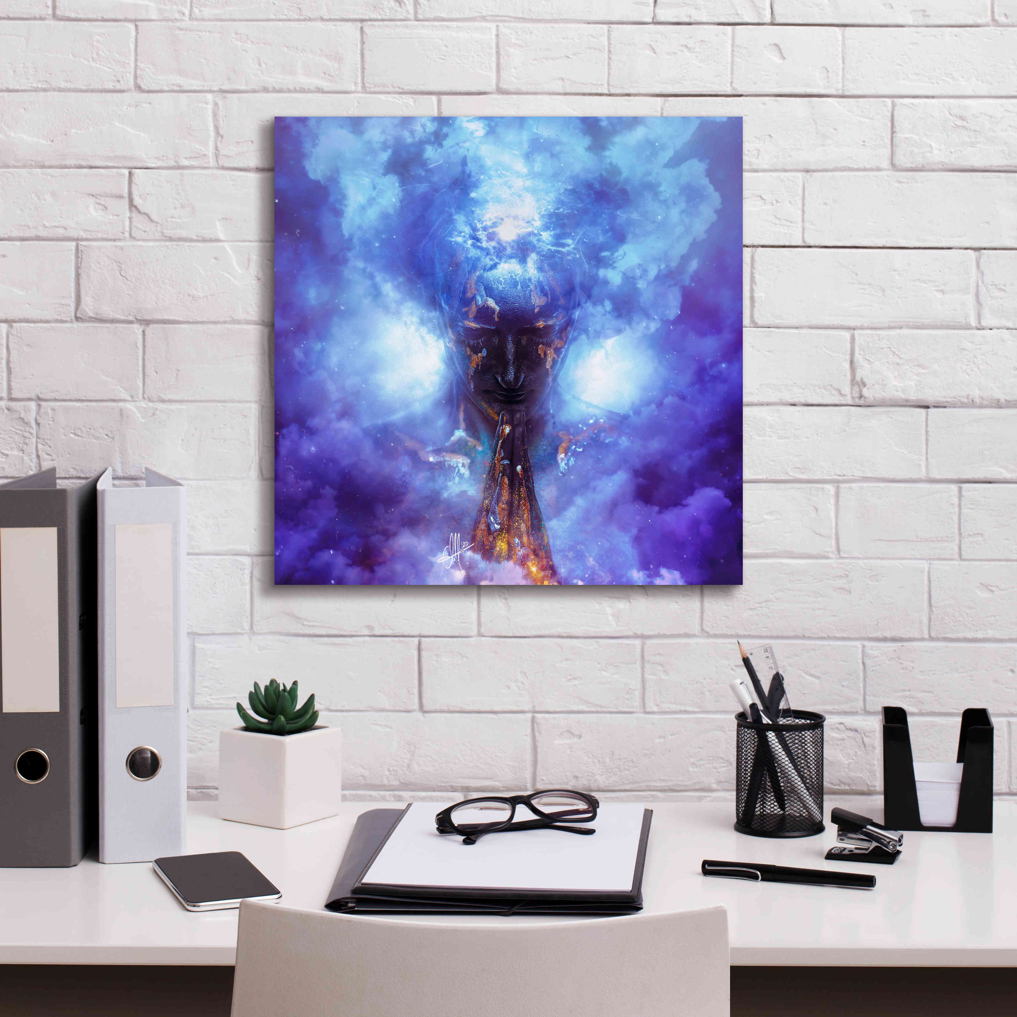 'Evaporate' by Mario Sanchez Nevado, Canvas Wall Art,18x18