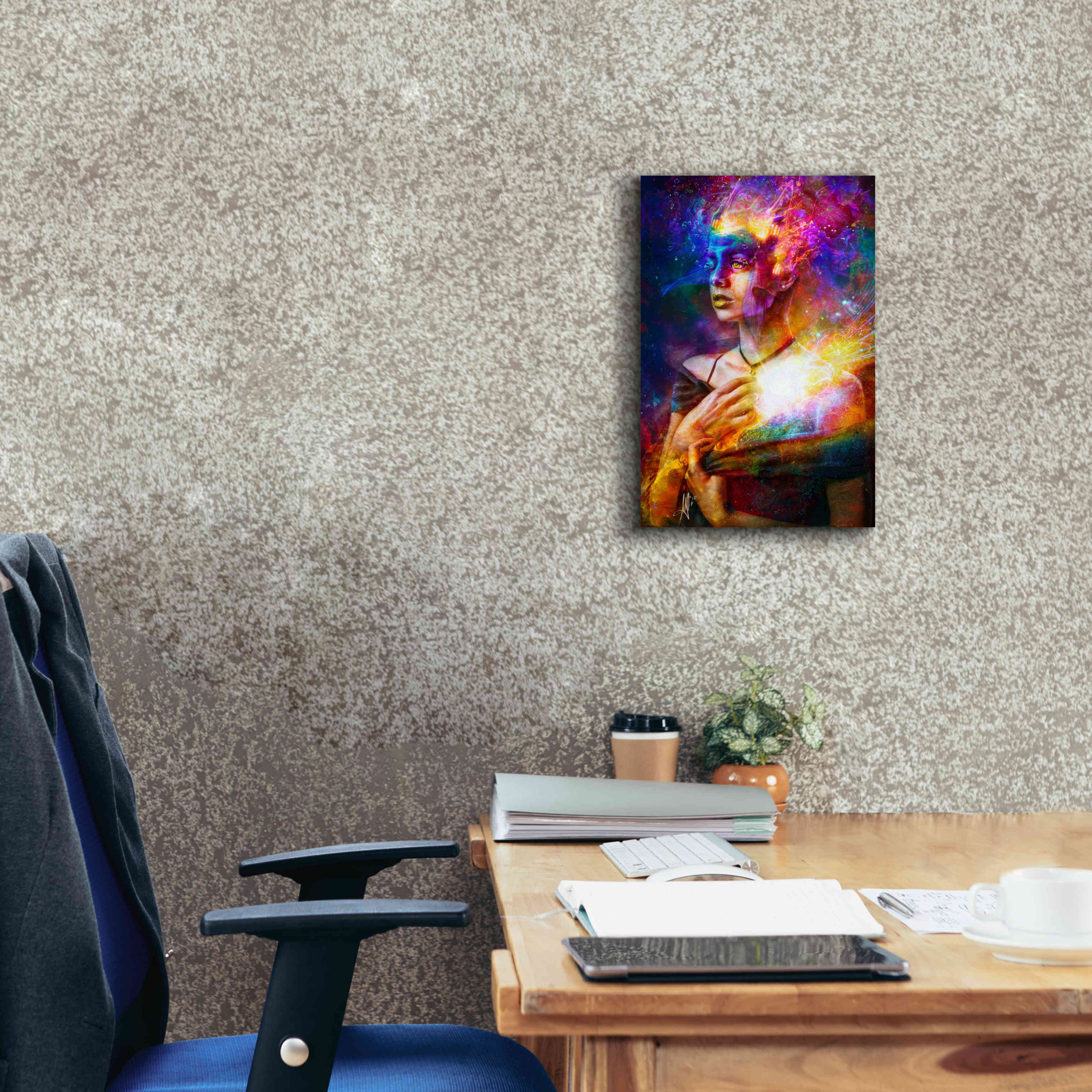 'Iridiscent Catharsis' by Mario Sanchez Nevado, Canvas Wall Art,12x18