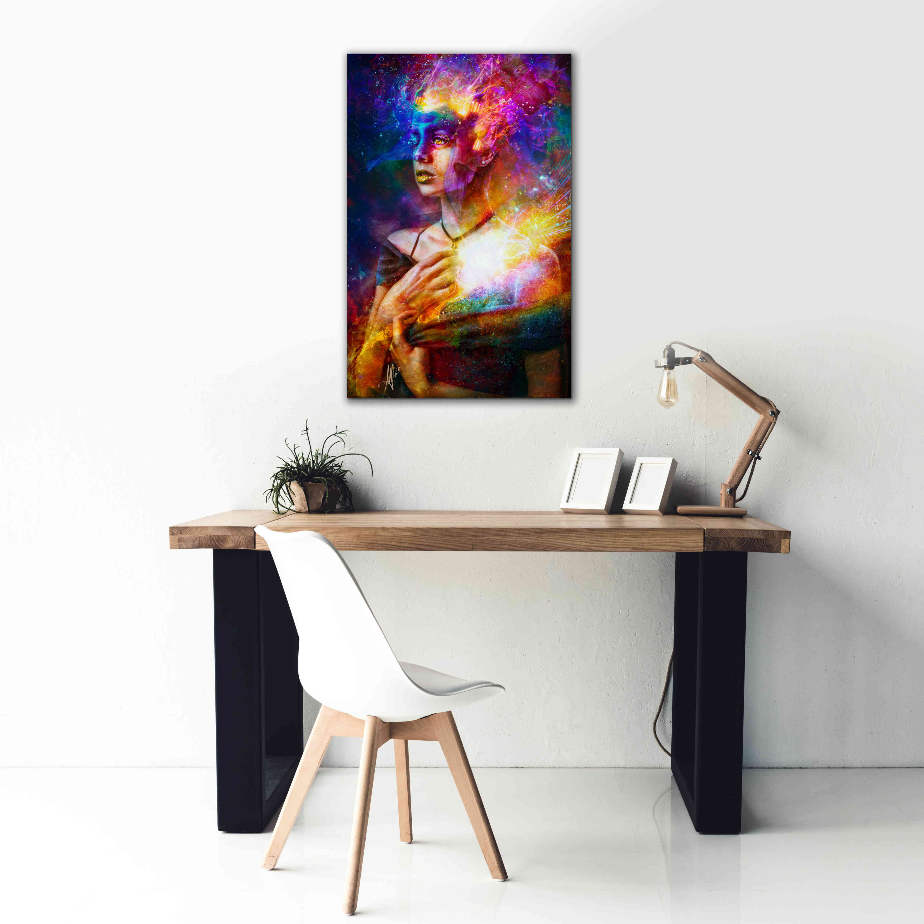 'Iridiscent Catharsis' by Mario Sanchez Nevado, Canvas Wall Art,26x40