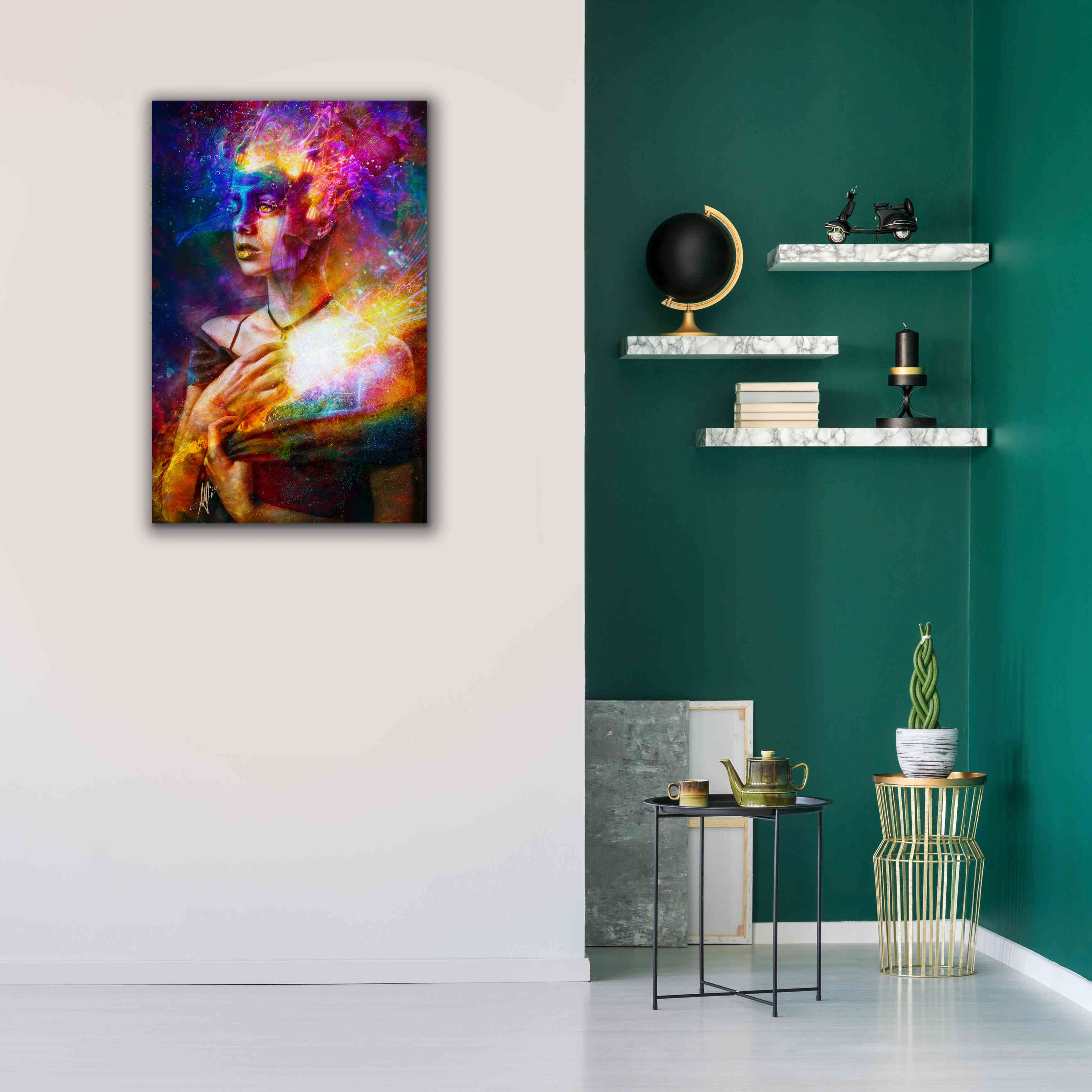 'Iridiscent Catharsis' by Mario Sanchez Nevado, Canvas Wall Art,26x40