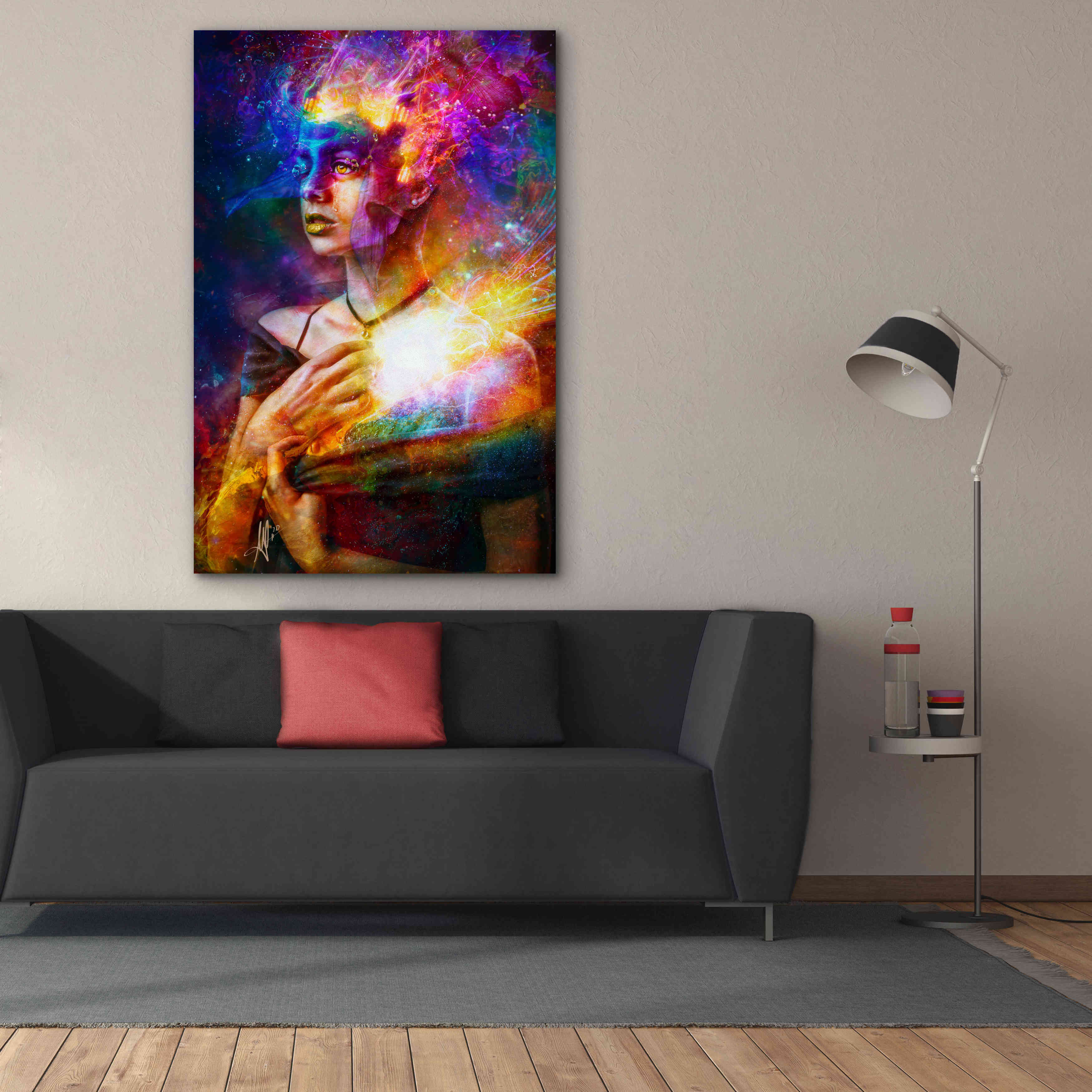 'Iridiscent Catharsis' by Mario Sanchez Nevado, Canvas Wall Art,40x60