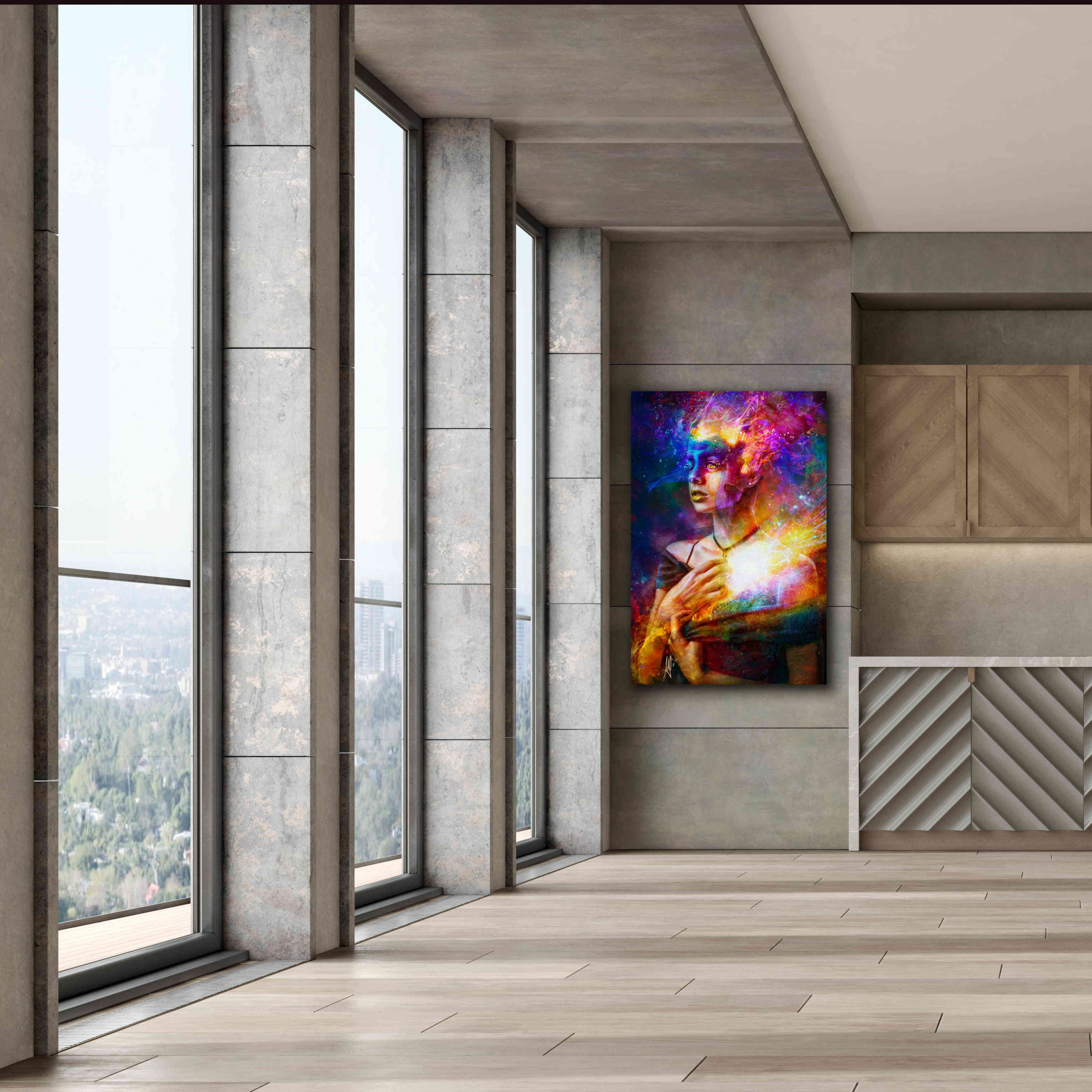 'Iridiscent Catharsis' by Mario Sanchez Nevado, Canvas Wall Art,40x60