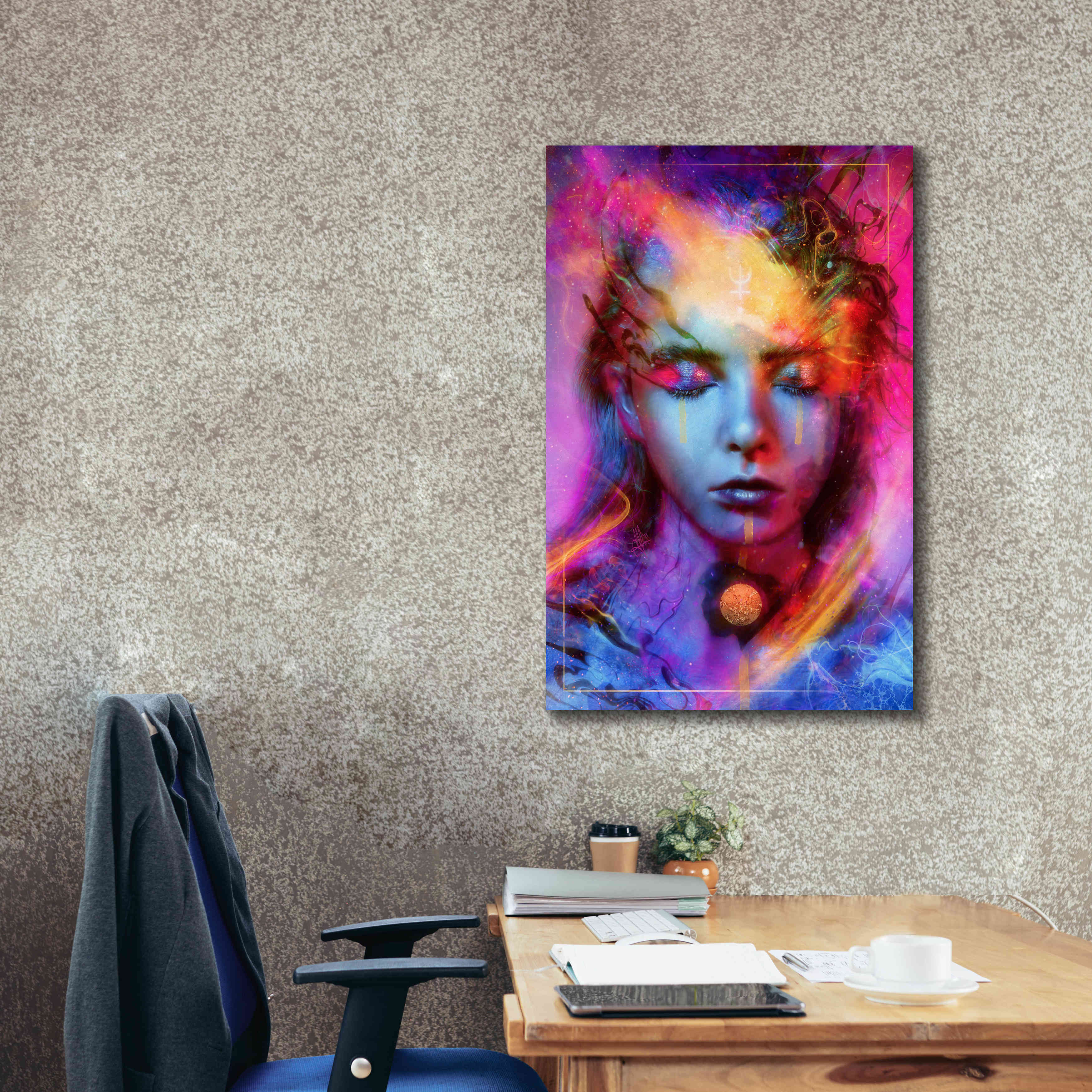 'Neptunian Metanoia' by Mario Sanchez Nevado, Canvas Wall Art,26x40