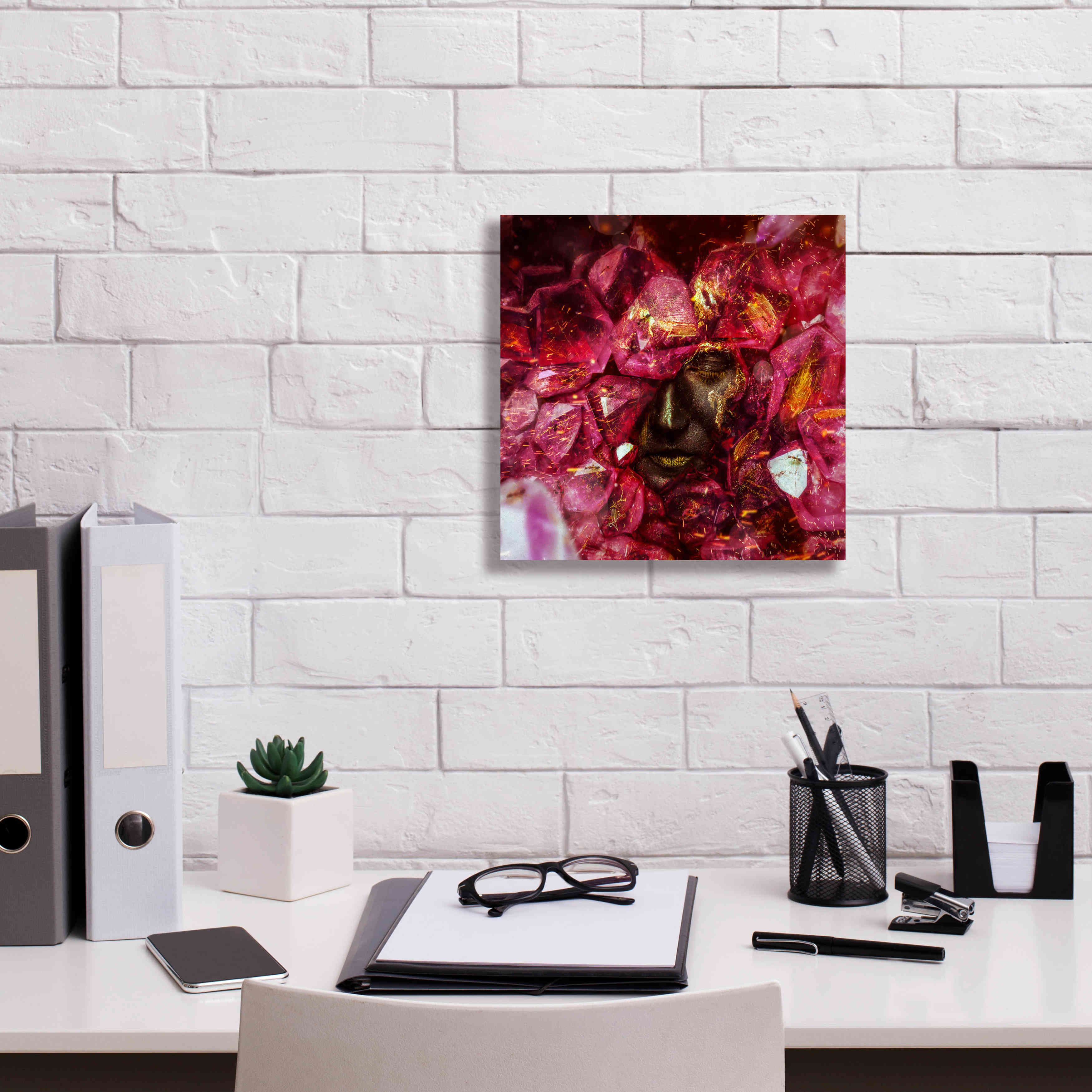 'States of the Matter - Crystallize' by Mario Sanchez Nevado, Canvas Wall Art,12x12