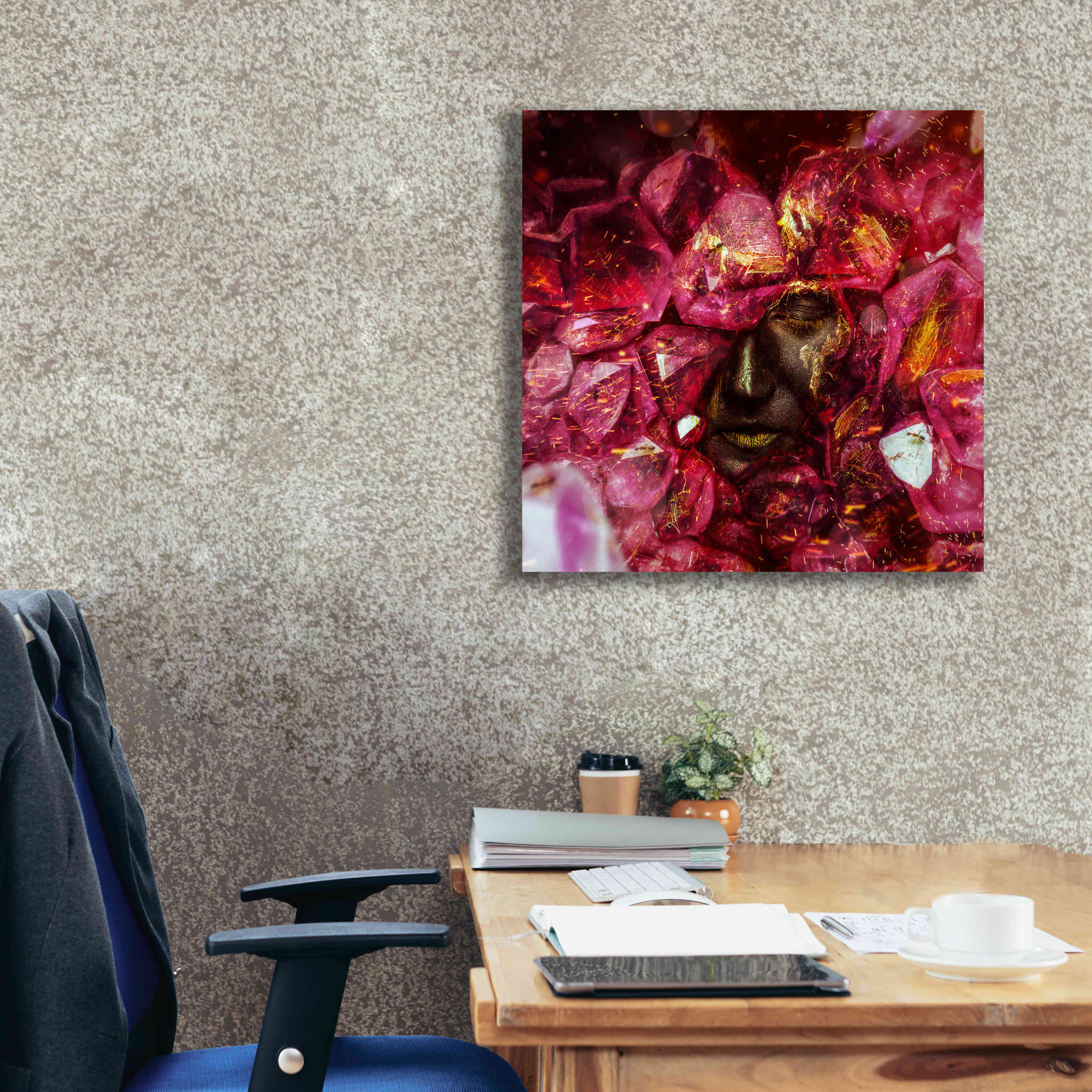 'States of the Matter - Crystallize' by Mario Sanchez Nevado, Canvas Wall Art,26x26