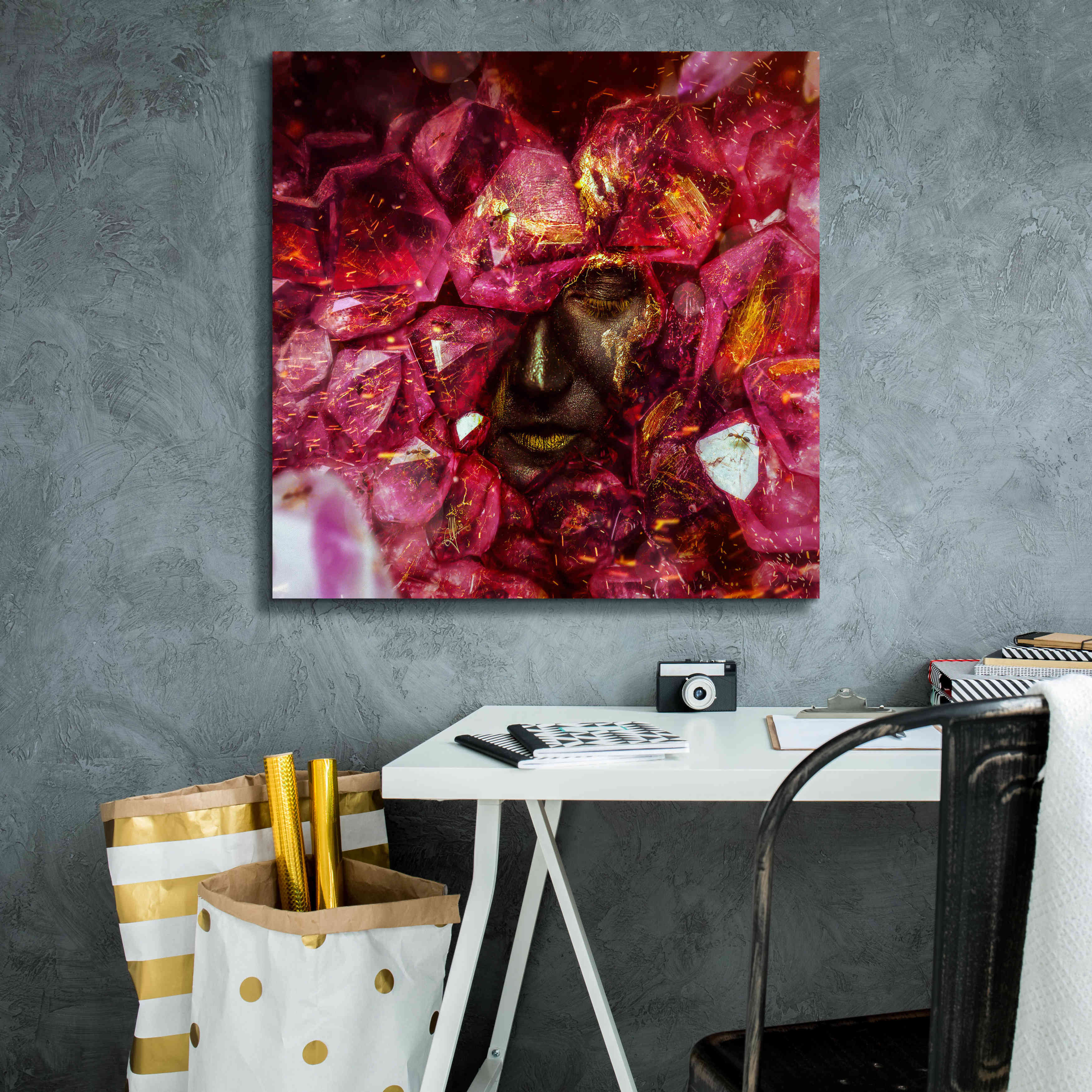 'States of the Matter - Crystallize' by Mario Sanchez Nevado, Canvas Wall Art,26x26