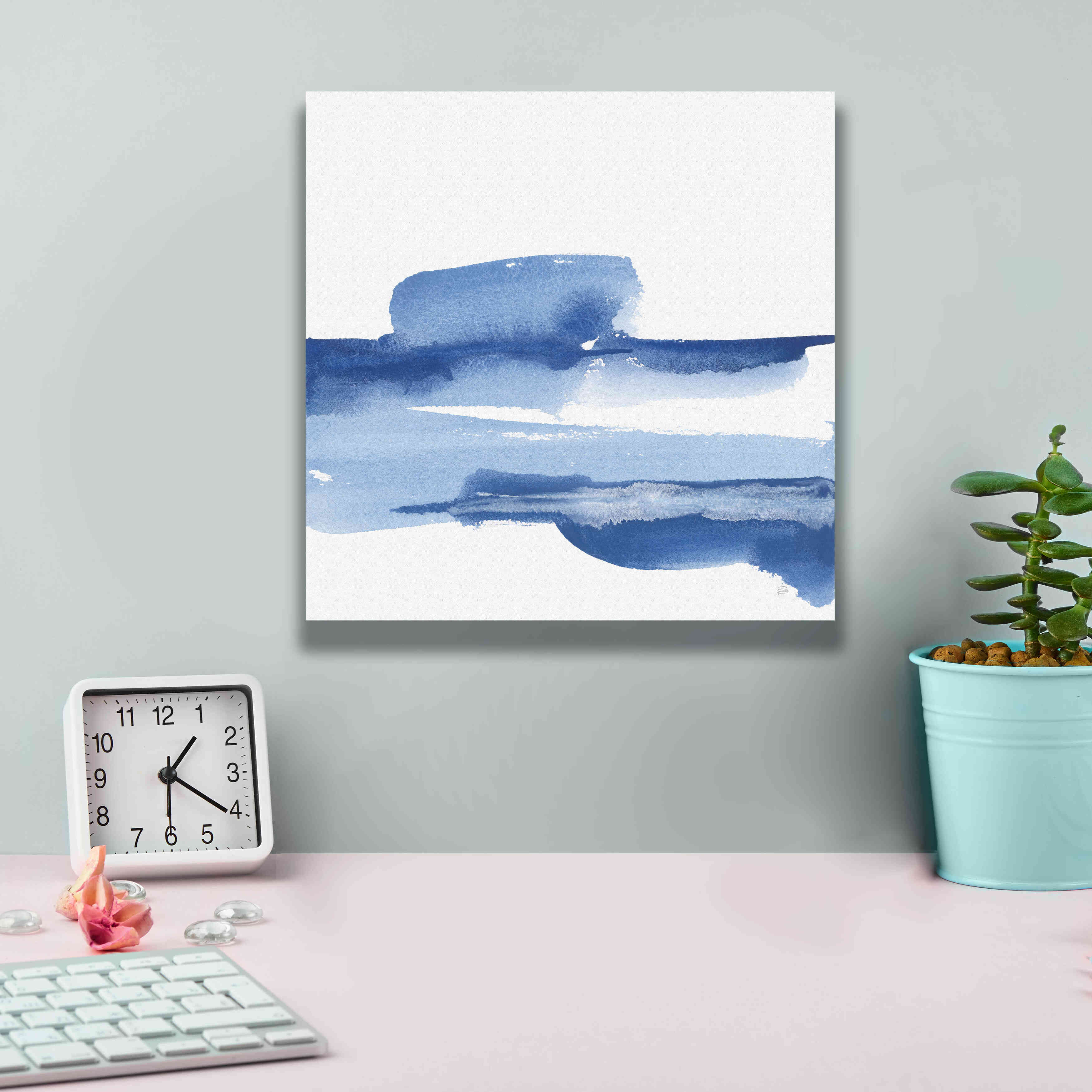 'Classic Blue I' by Chris Paschke, Giclee Canvas Wall Art,12x12