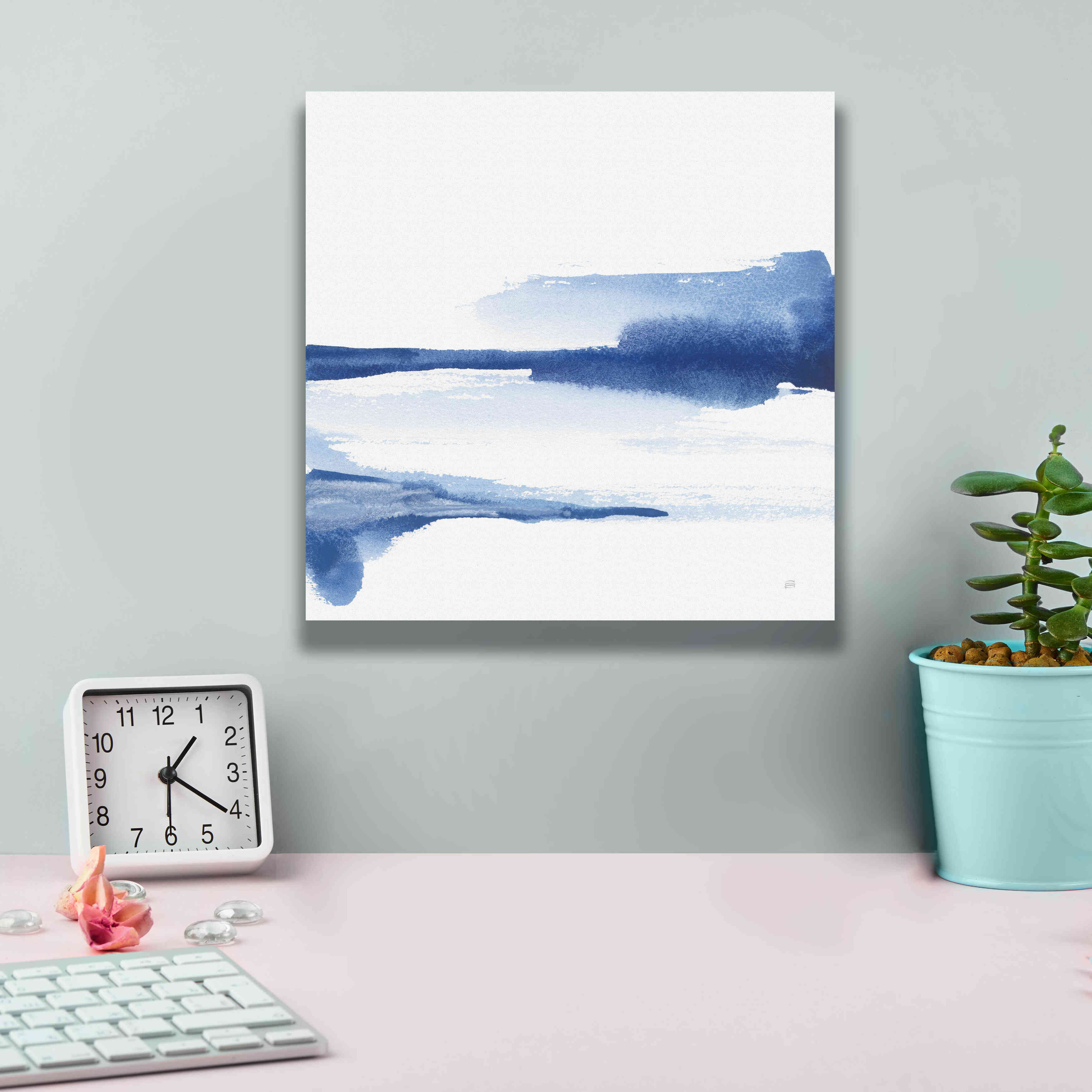 'Classic Blue II' by Chris Paschke, Giclee Canvas Wall Art,12x12