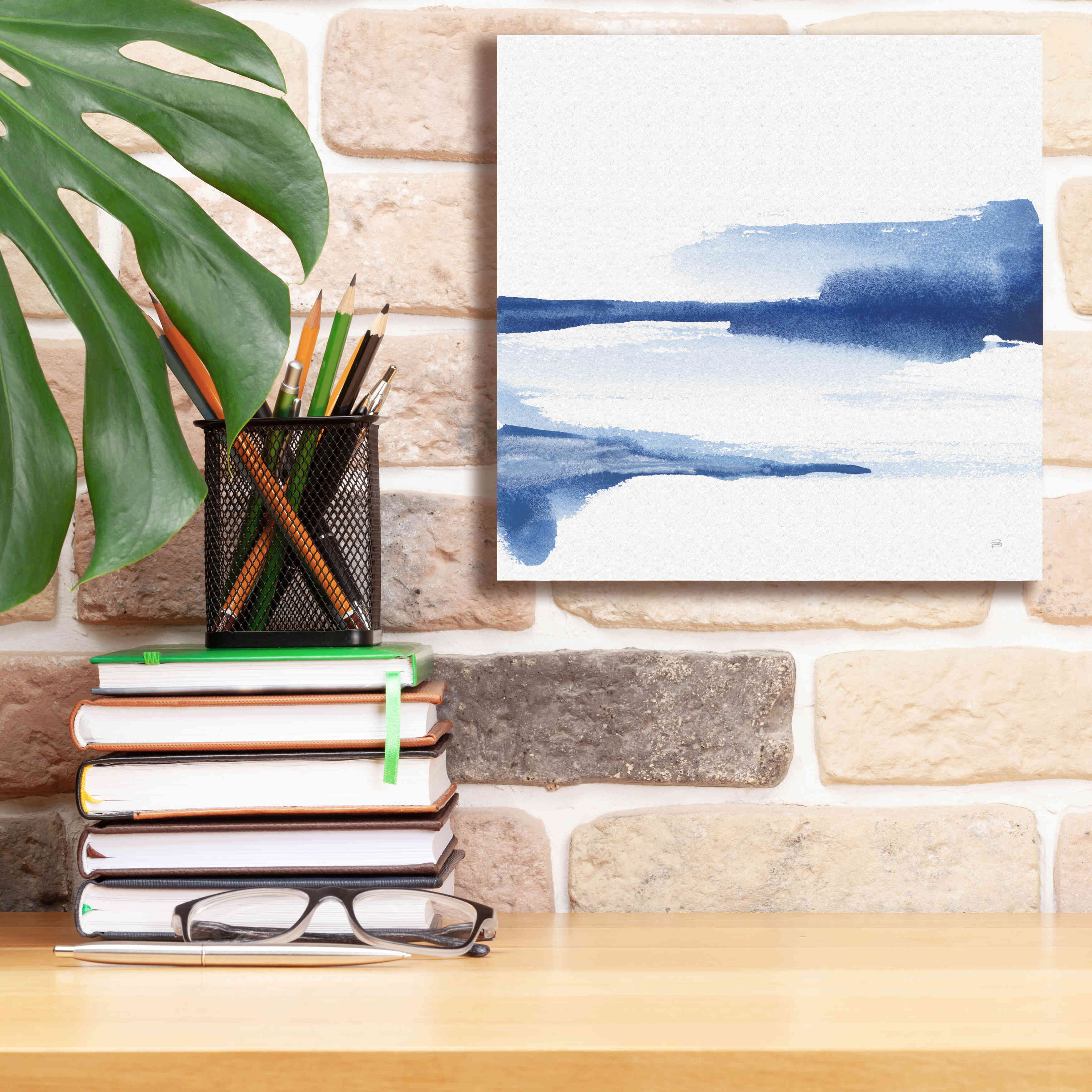 'Classic Blue II' by Chris Paschke, Giclee Canvas Wall Art,12x12