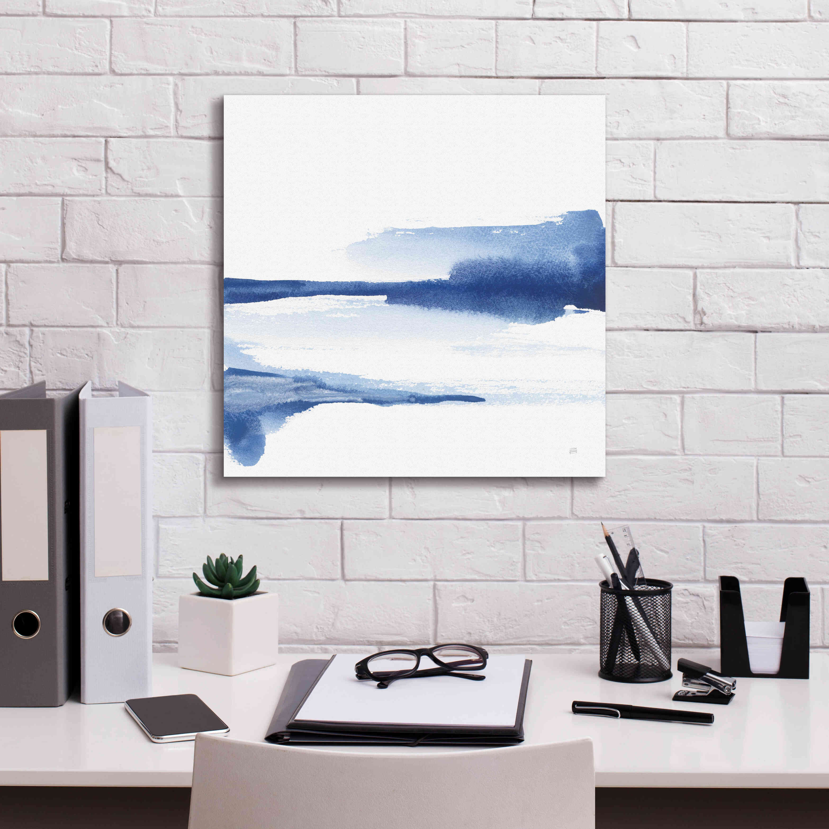 'Classic Blue II' by Chris Paschke, Giclee Canvas Wall Art,18x18