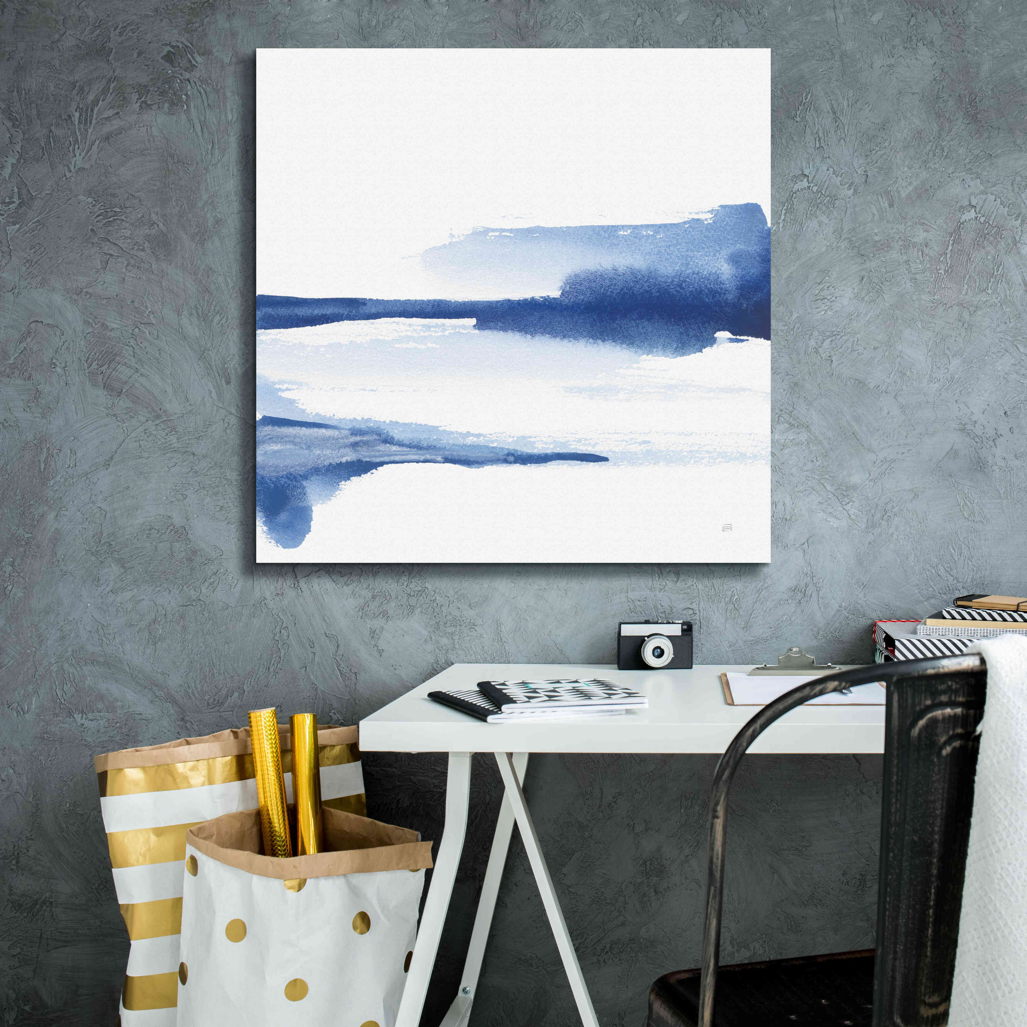 'Classic Blue II' by Chris Paschke, Giclee Canvas Wall Art,26x26