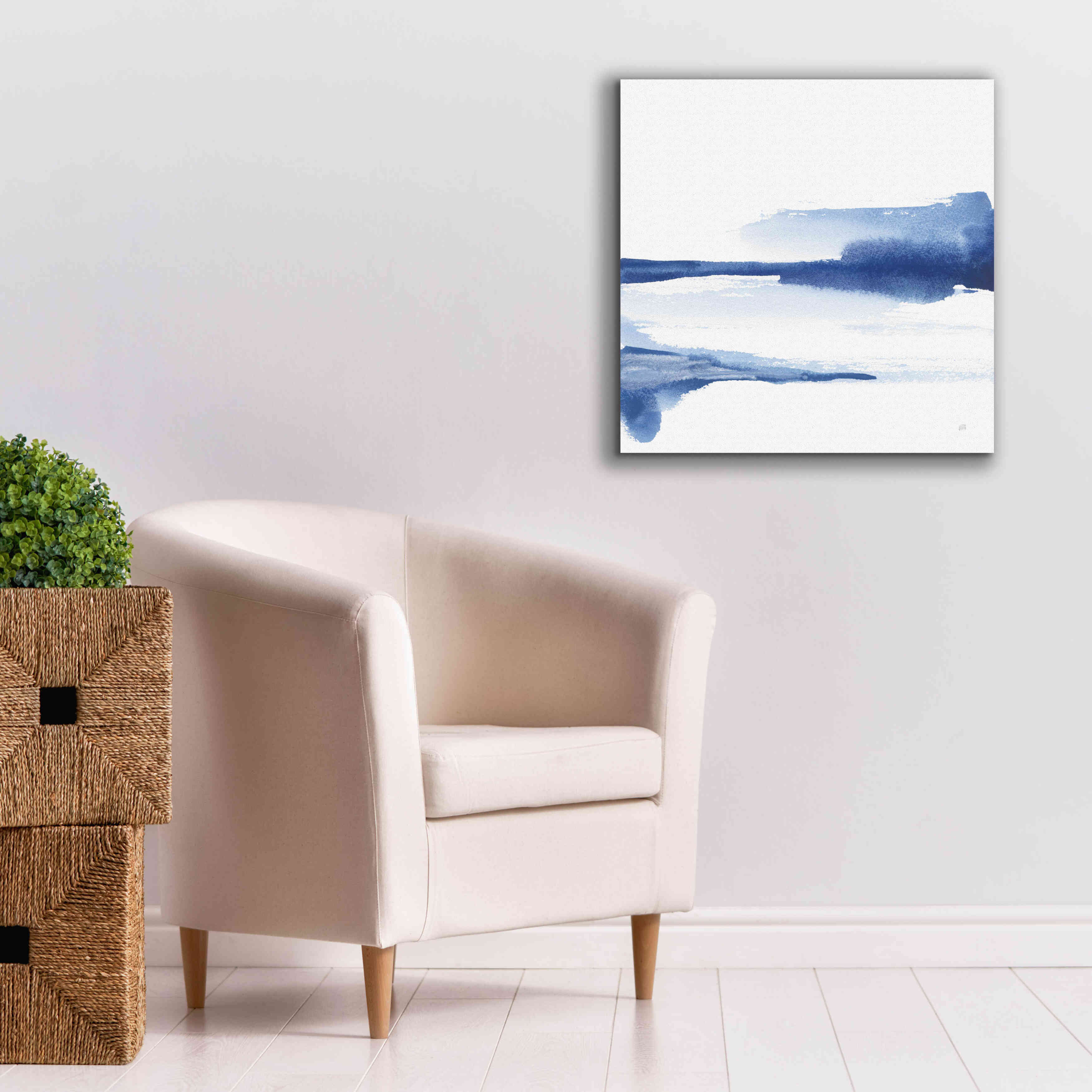 'Classic Blue II' by Chris Paschke, Giclee Canvas Wall Art,26x26